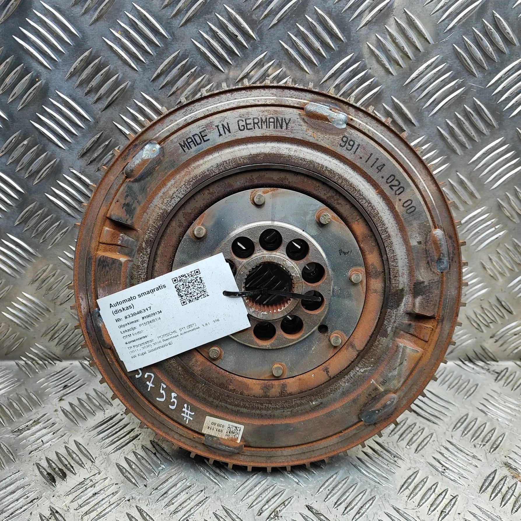 Porsche 911 (991) Flywheel Disc Automatic 99111402000 Flywheel Disc Automatic PORSCHE 911...