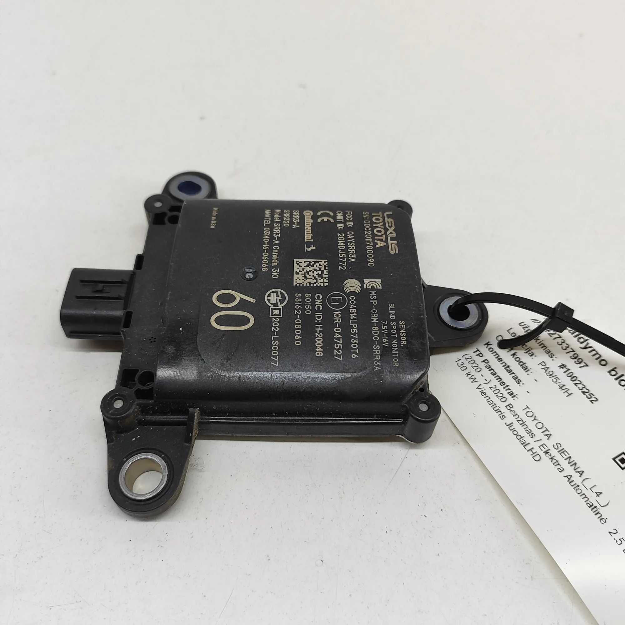 Toyota Sienna Blind Spot Control Module 10R-047527, 88162-08060 Blind Spot Control Modu...