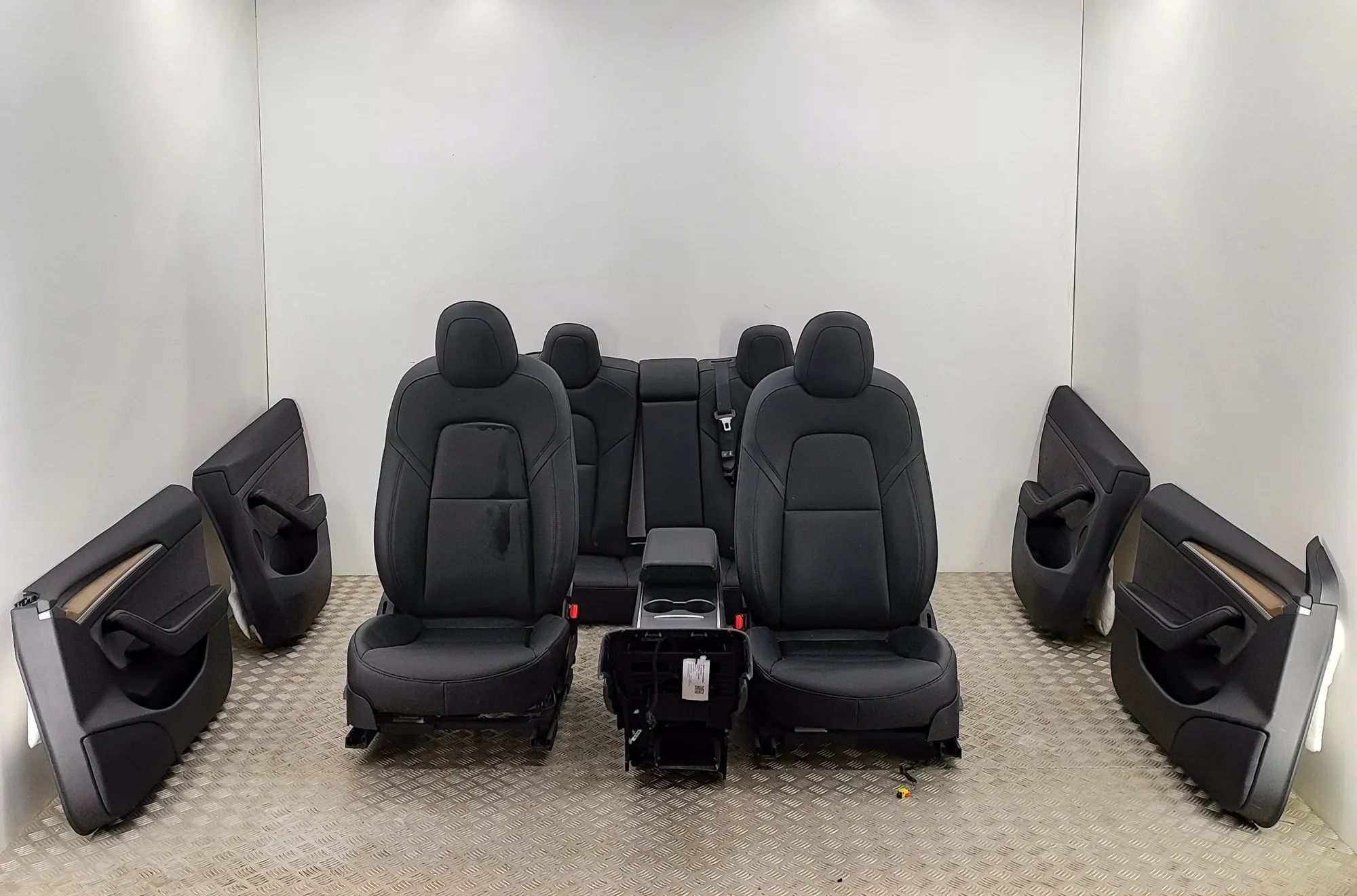 Tesla Model 3 Interior Seats W/ Door Cards Kit 1588128-02-B, 1588127-02-C, 1588129-02-B, 15881...