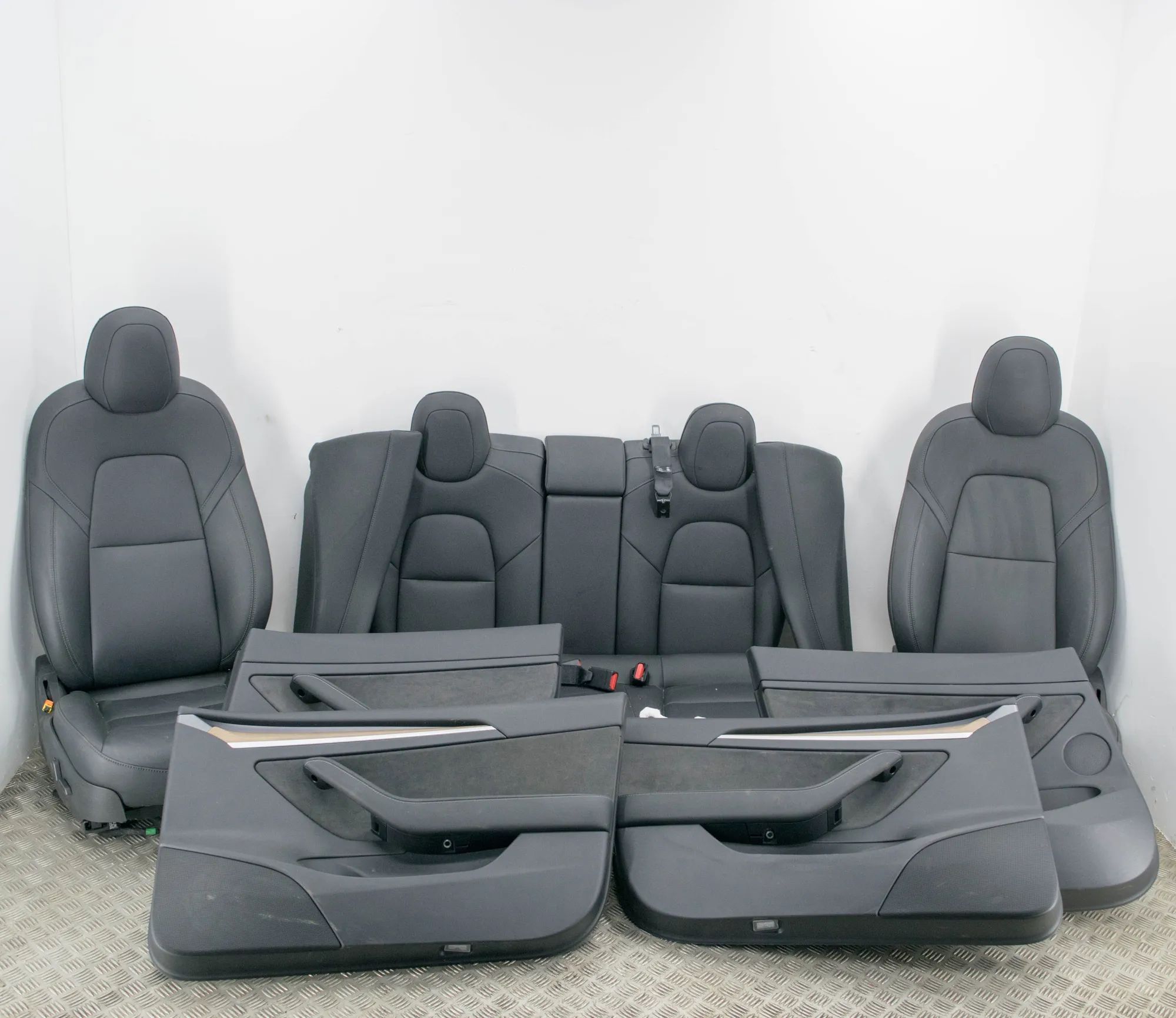 Tesla Model 3 Interior Seats W/ Door Cards Kit 1588129-02-B, 1621889-02-C, 1621891-02-C, 10960...