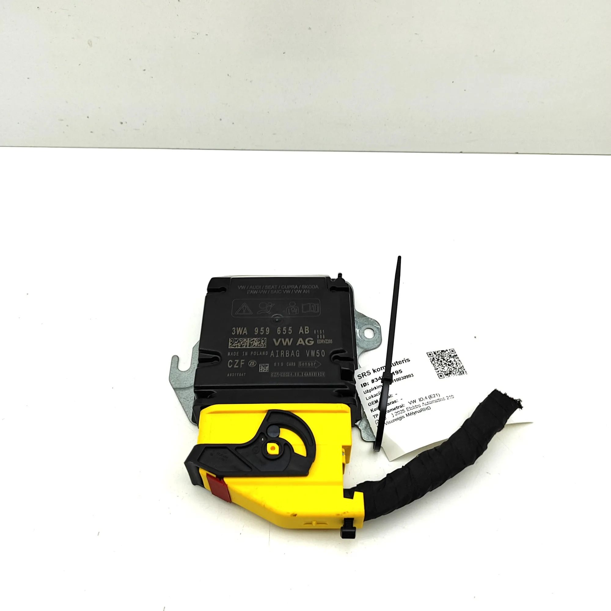 Volkswagen ID.4 SRS Control Unit 3WA959655AB SRS Control Unit VW ID.4 (E21) (202...