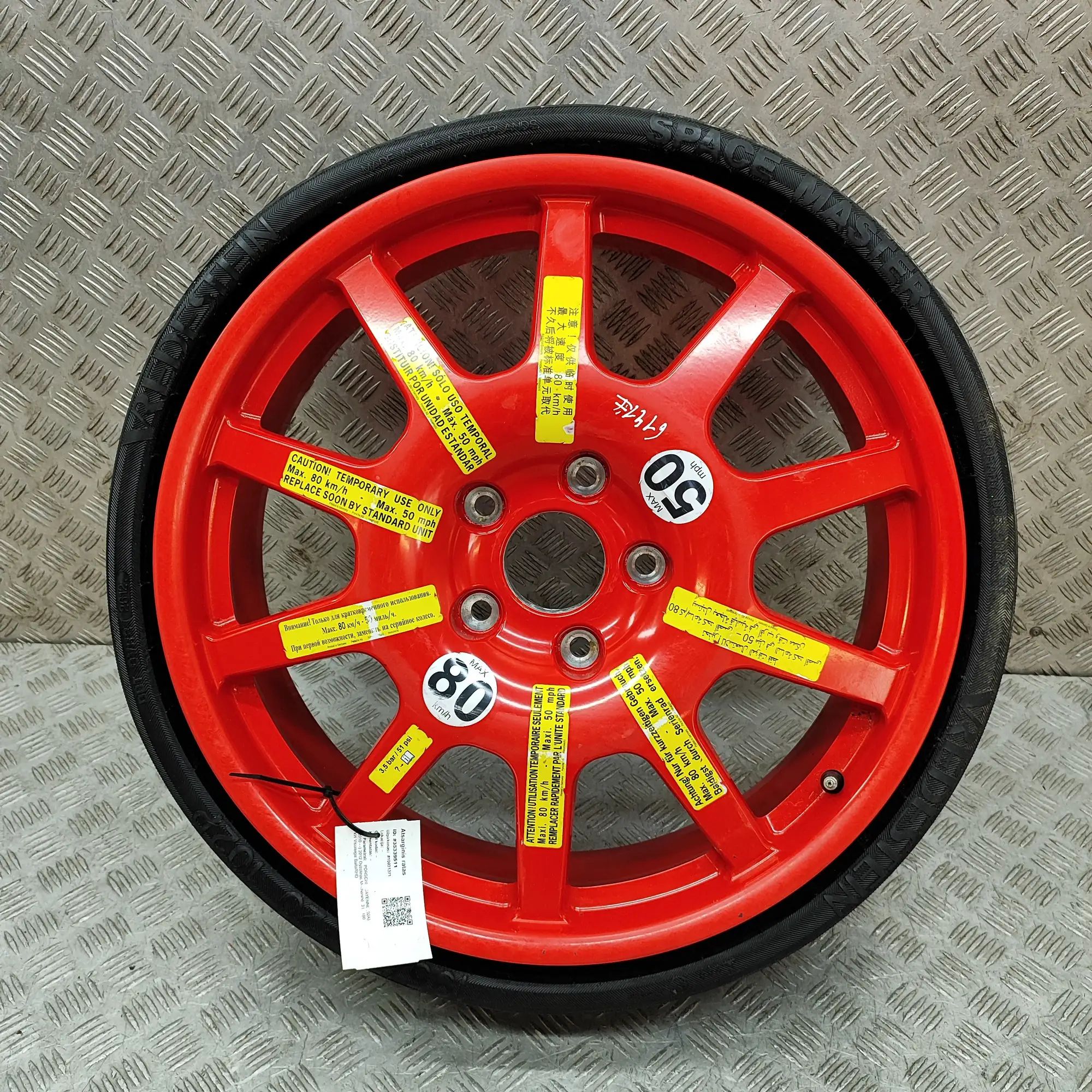 Porsche Cayenne Spare Wheel Space Saver