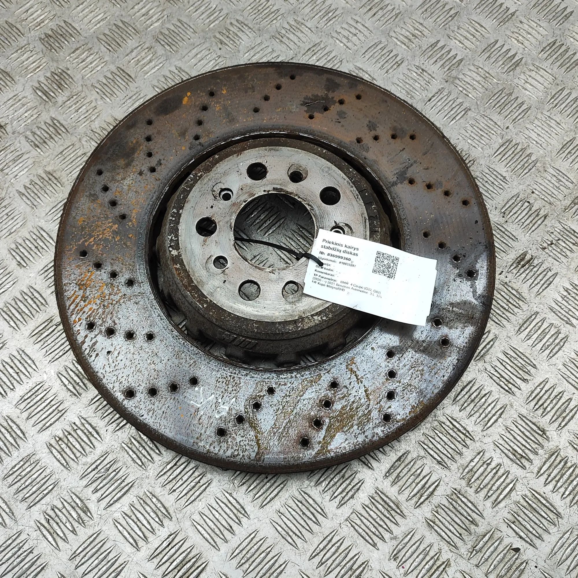 BMW 4 (F32 / F33 / F36) Front Left Brake Disc 8093709 Front Left Brake Disc BMW 4 SERIES (Cou...