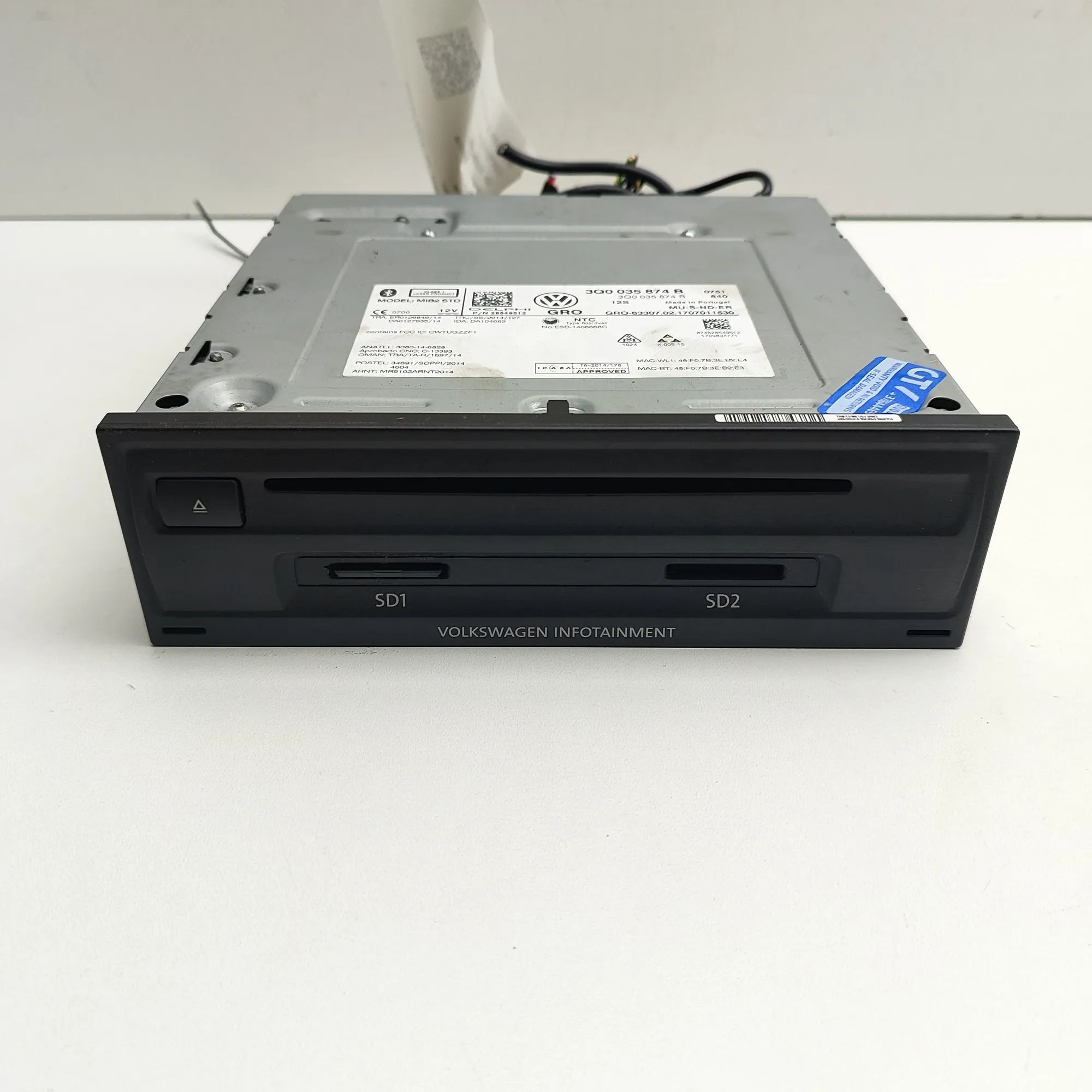 Volkswagen Passat (B8) Music Navi CD Radio Player Head Unit 3Q0035874B Music Navi CD Radio Player Head Unit...