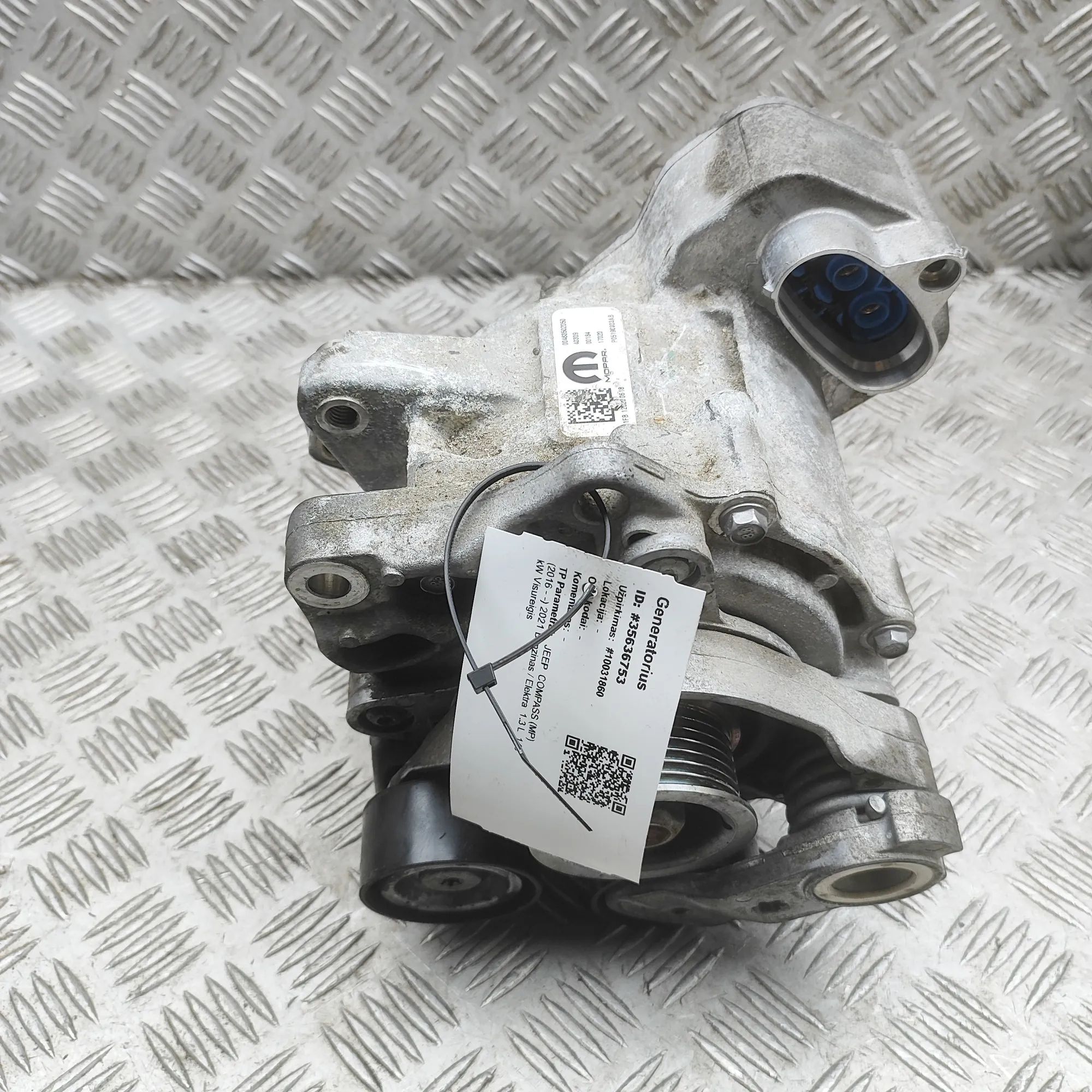 Jeep Compass Alternator Generator 00463502050, P05190303AB Alternator Generator J...
