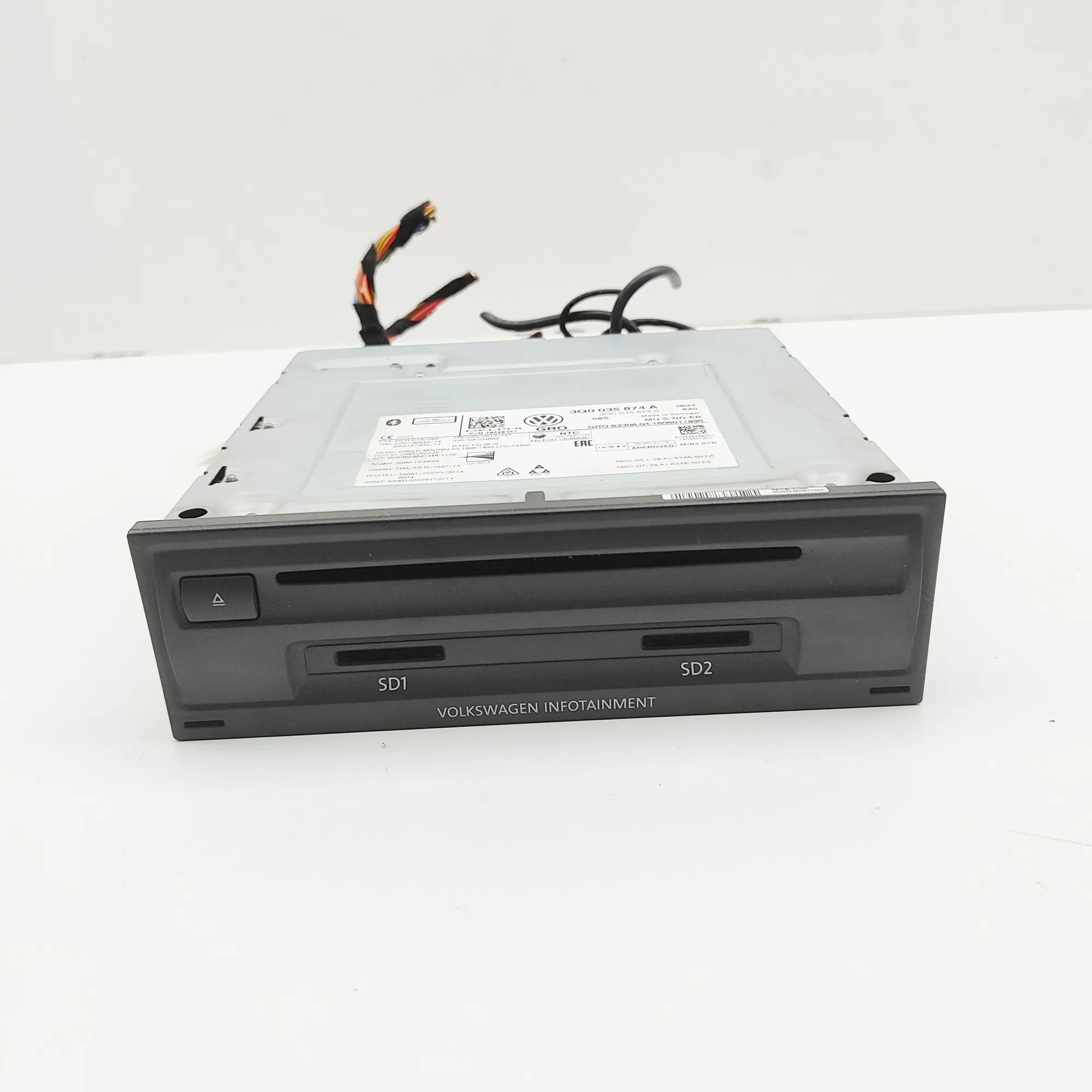 Volkswagen Golf 7 Navigation Control Unit 28486357, 3Q0035874A Navigation Control Unit VW...