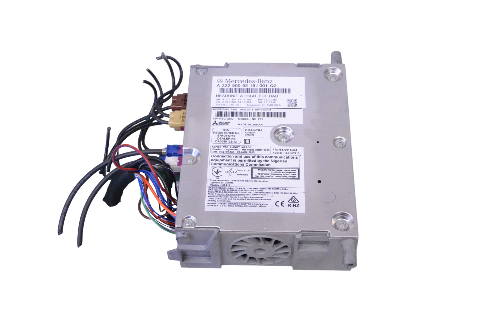Mercedes-Benz A (W176) Navigation Control Unit A21390115, A22290223, A2229009519 Navigation Co...