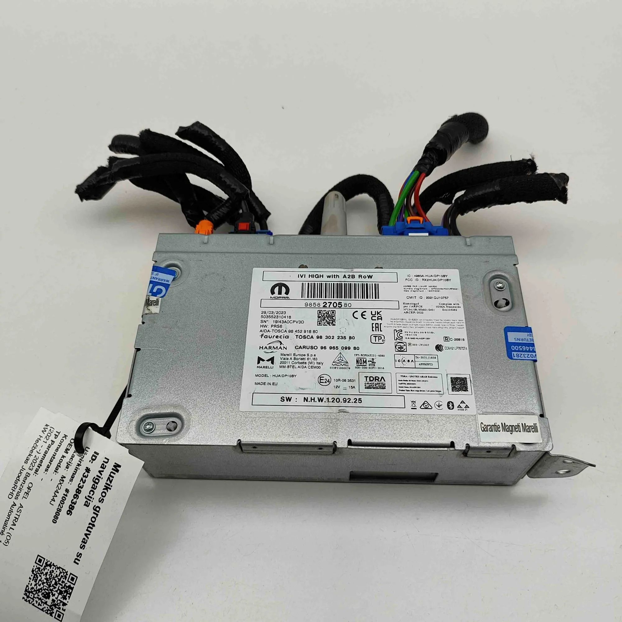 Opel Astra (L) Music Navi CD Radio Player Head Unit 9830223580, 9696509980, 9845291880, 9858270580 ...