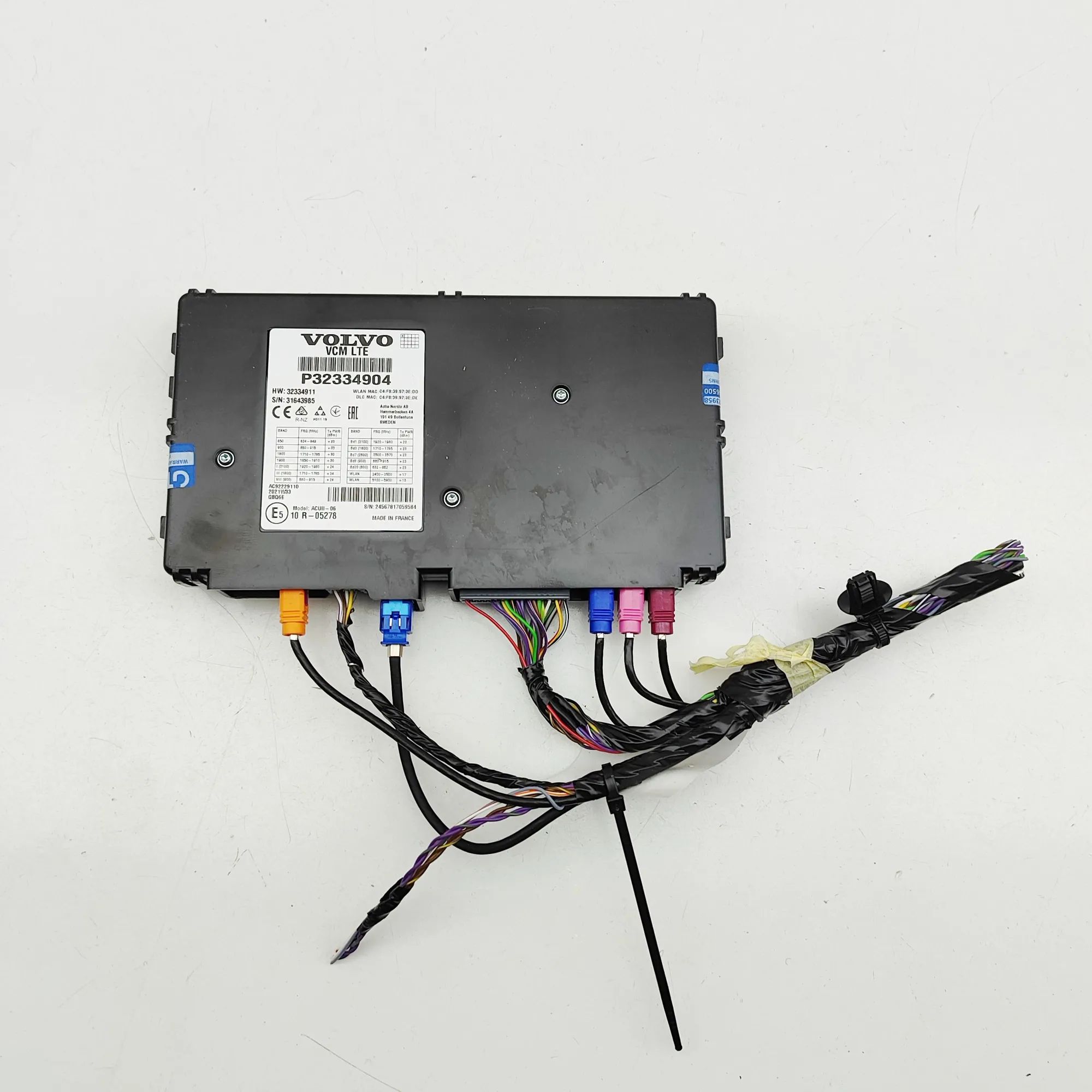 Volvo XC40 / EX40 Bluetooth Control Unit P32334904, 32334911, AC92229110, 32334904 Bluet...