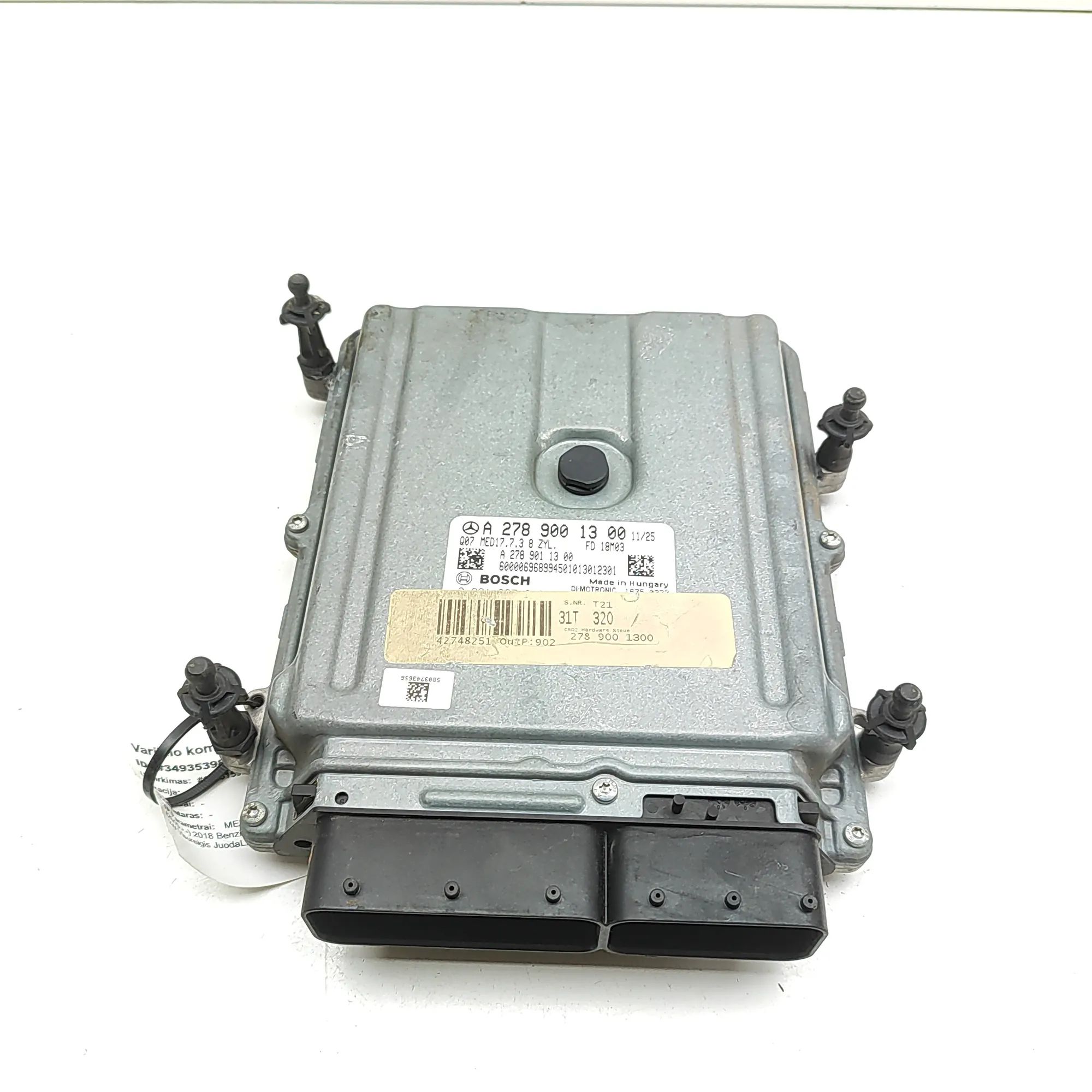 Mercedes-Benz GL / GLS (X166) Engine Control Unit A2789011300, 0261S07813, A2789001300 Engine Con...