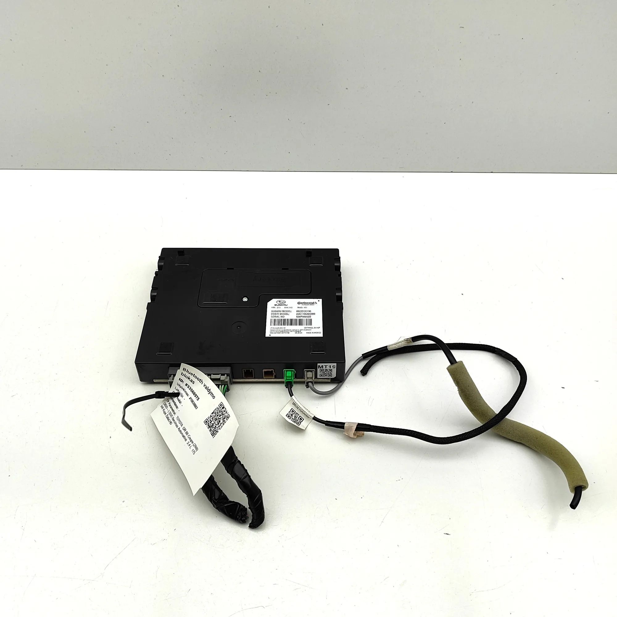Toyota GR Supra Bluetooth Control Unit A3C1100320300, 86222-CC190 Bluetooth Control Un...