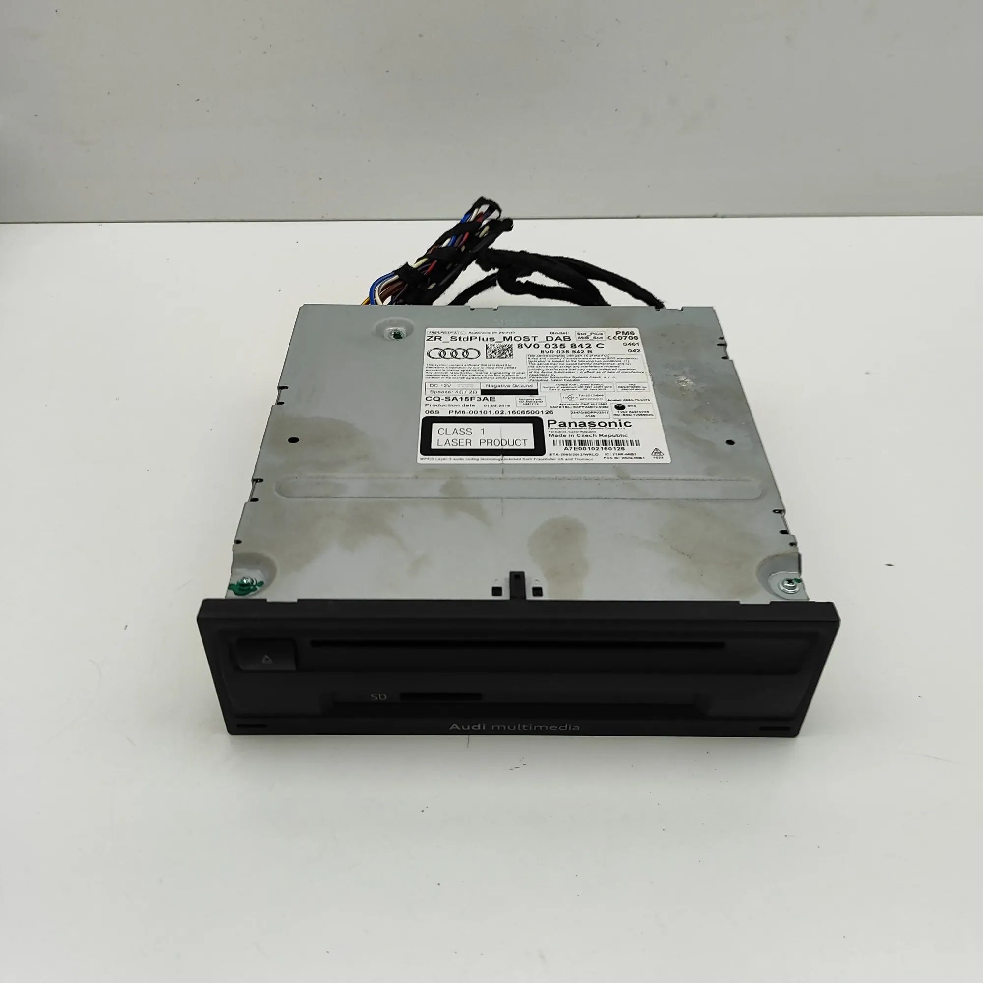Audi A3 (8V) Music Navi CD Radio Player Head Unit 8V0035842B, 8V0035842C Music Navi CD Radio Play...