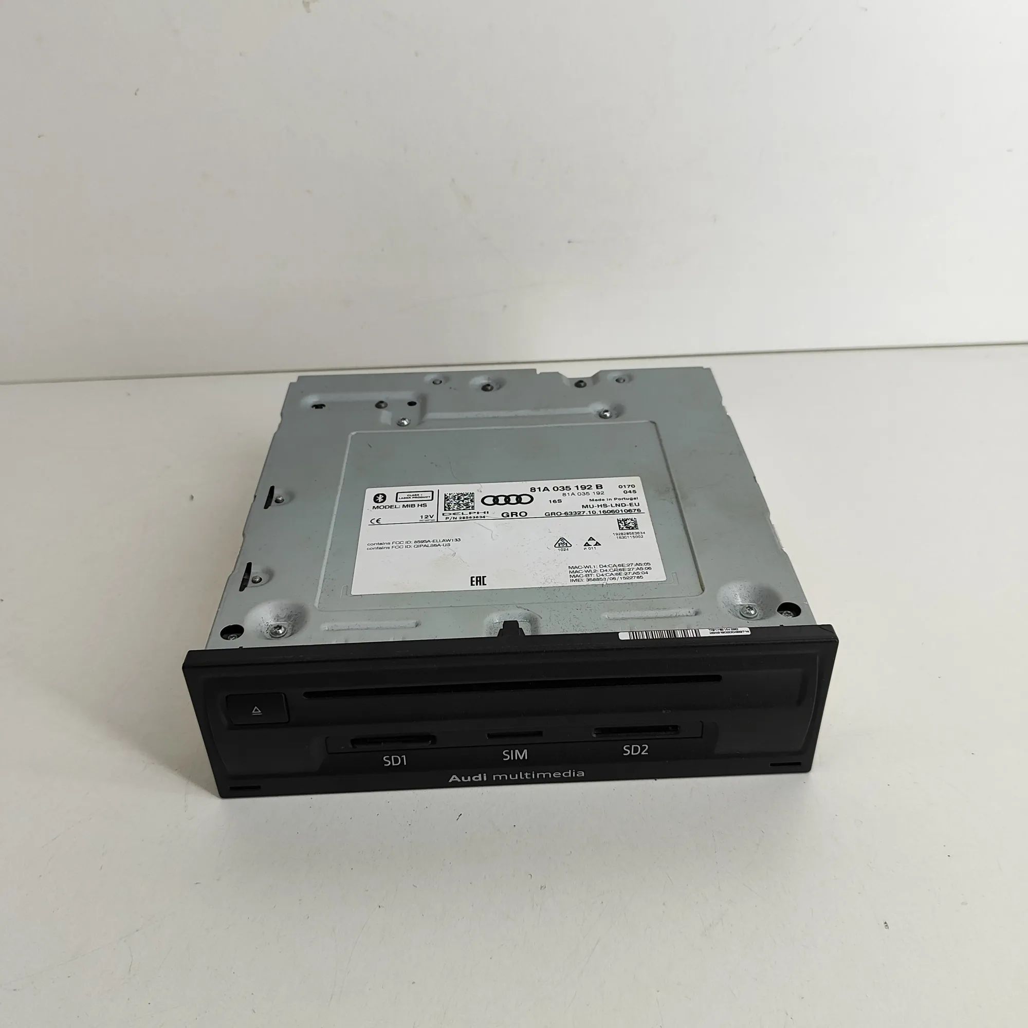 Audi A3 (8V) Navigation Control Unit 81A035192, 81A035192B Navigation Control Unit A...
