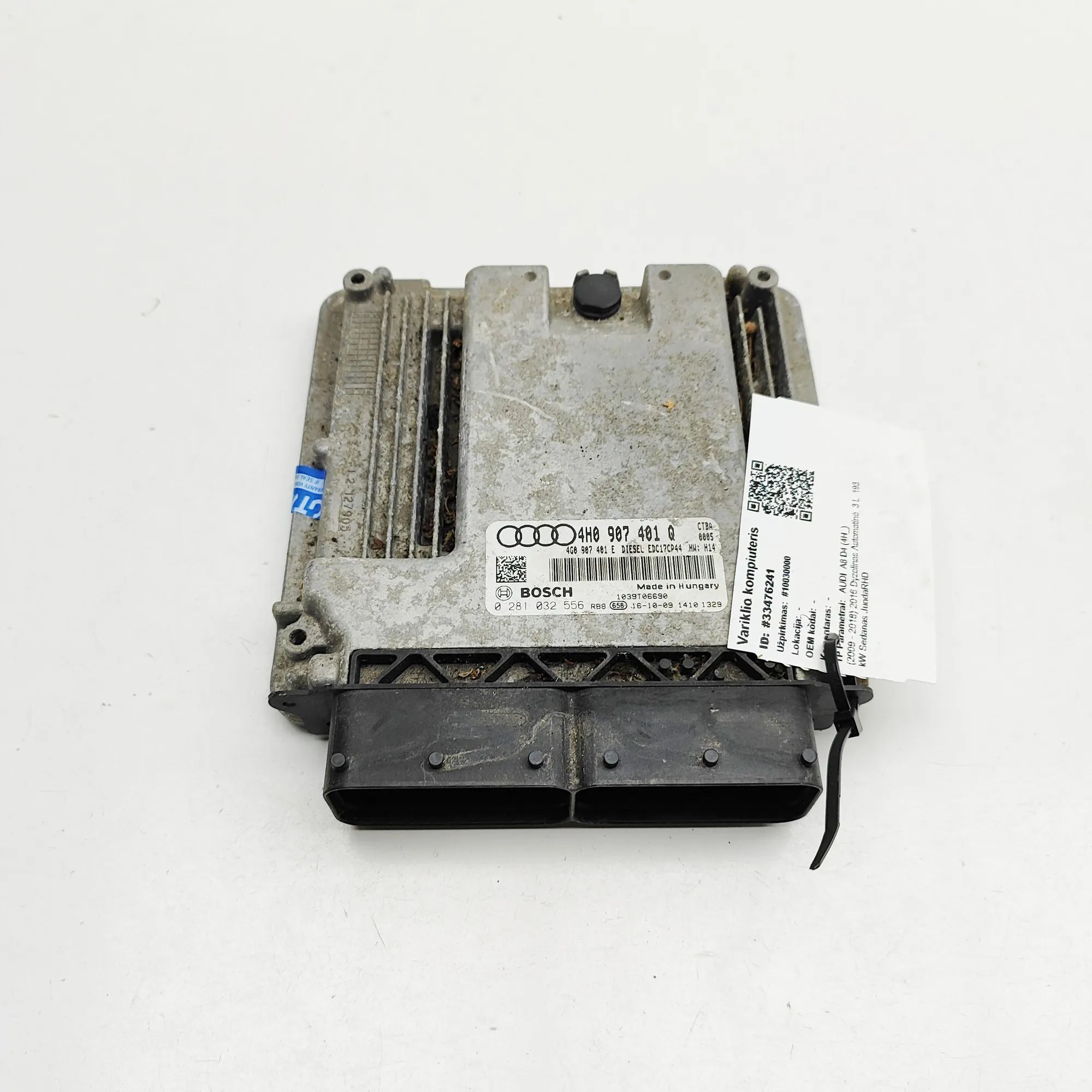Audi A8 (D4) Engine Control Unit 4G0907401E, 0281032556, 4H0907401Q Engine Contr...