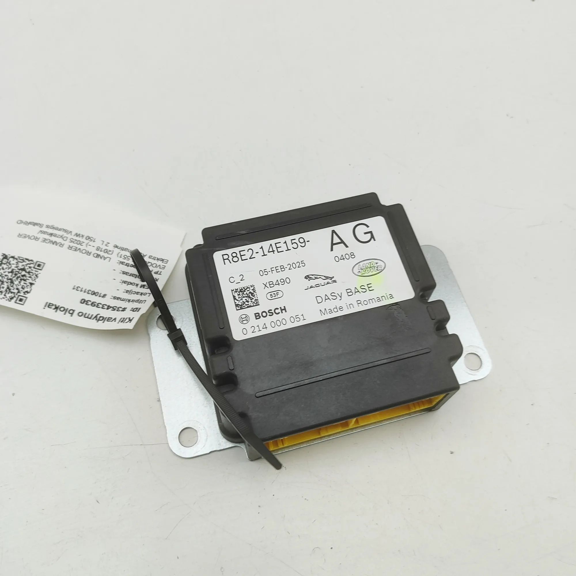 Land Rover Range Rover Evoque SRS Control Unit 0214000051, R8E2-14E159-AG SRS Control Unit LAN...