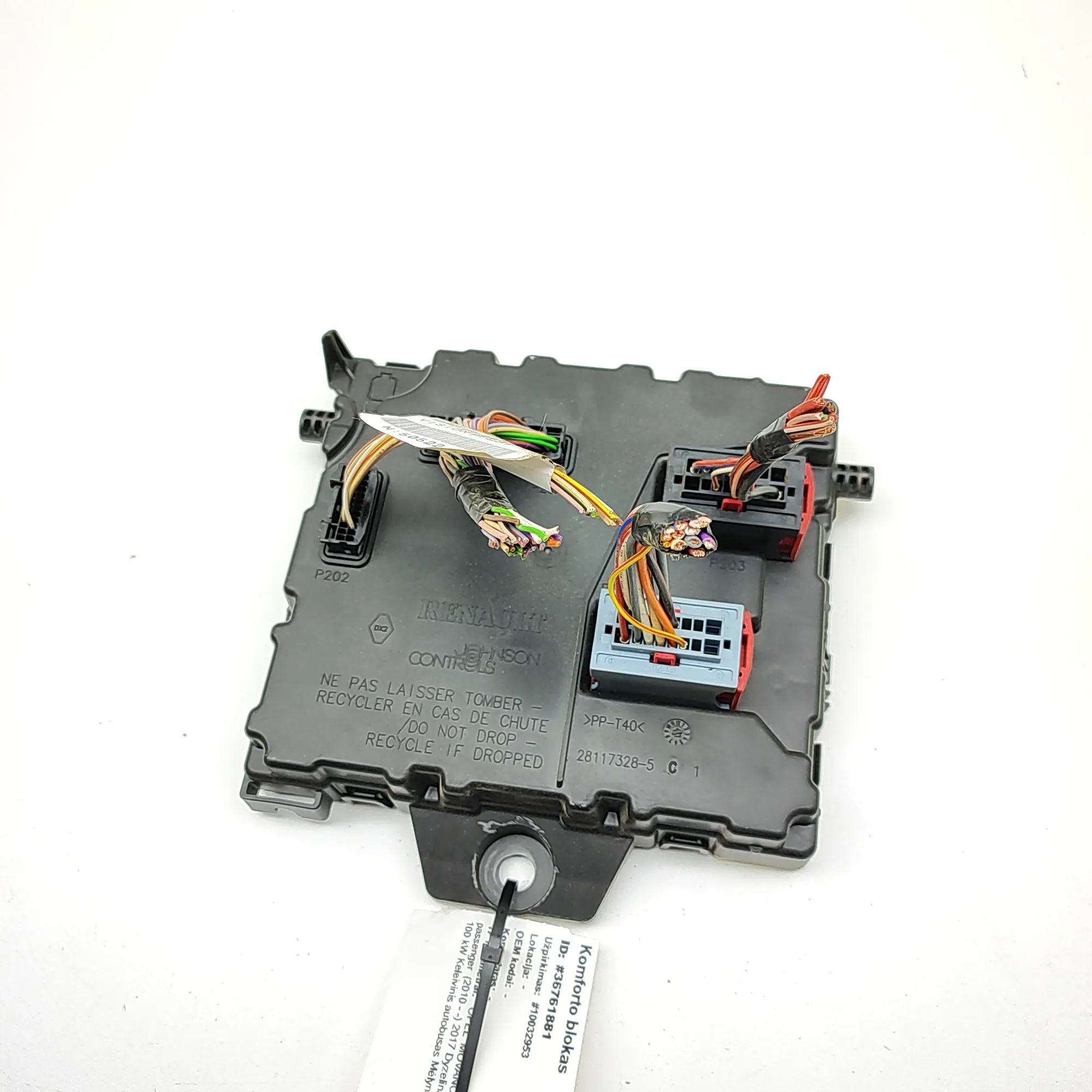Opel Movano (B) Comfort Control Unit VPGR1F-14B205-GB, 28117328, 284B13324R Comfort ...