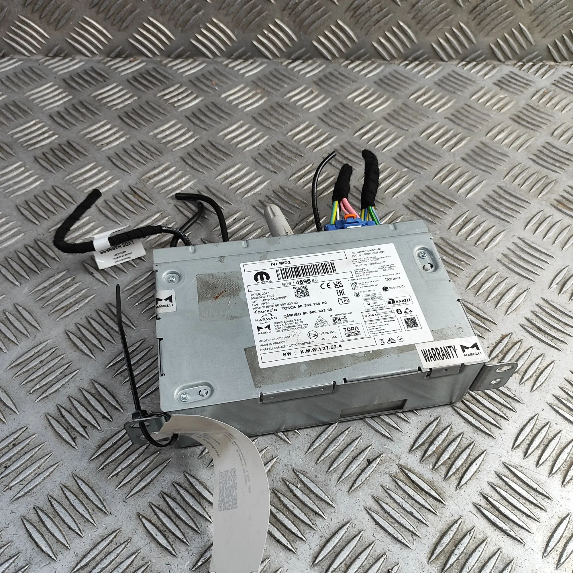 Citroen Jumpy / SpaceTourer Navigation Control Unit 9867469680 Navigation Control Unit CITROËN JUMP...