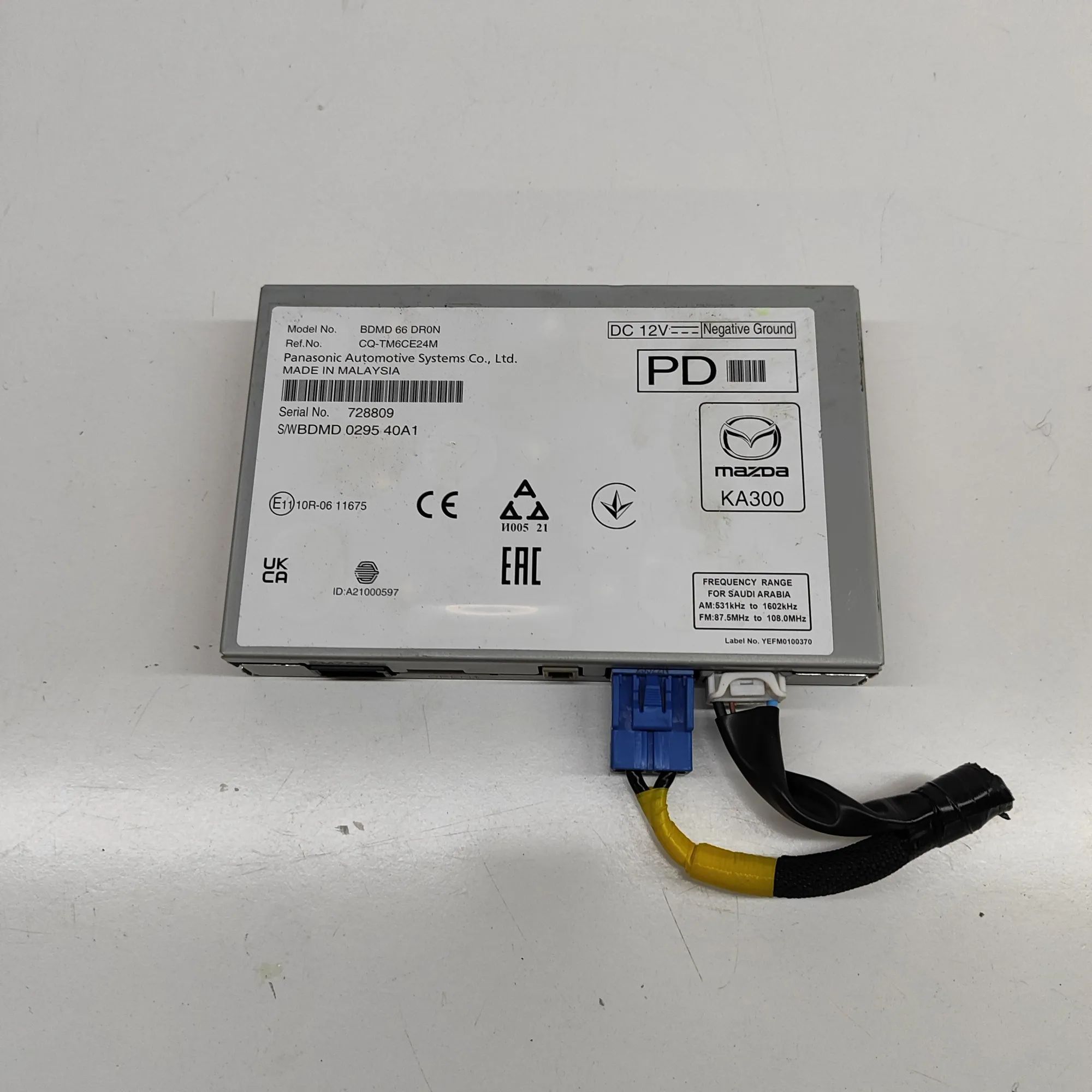 Mazda 3 (BP) Other Control Units BDMD-66-DR0N Other Control Units MAZDA CX-3 (0 ...