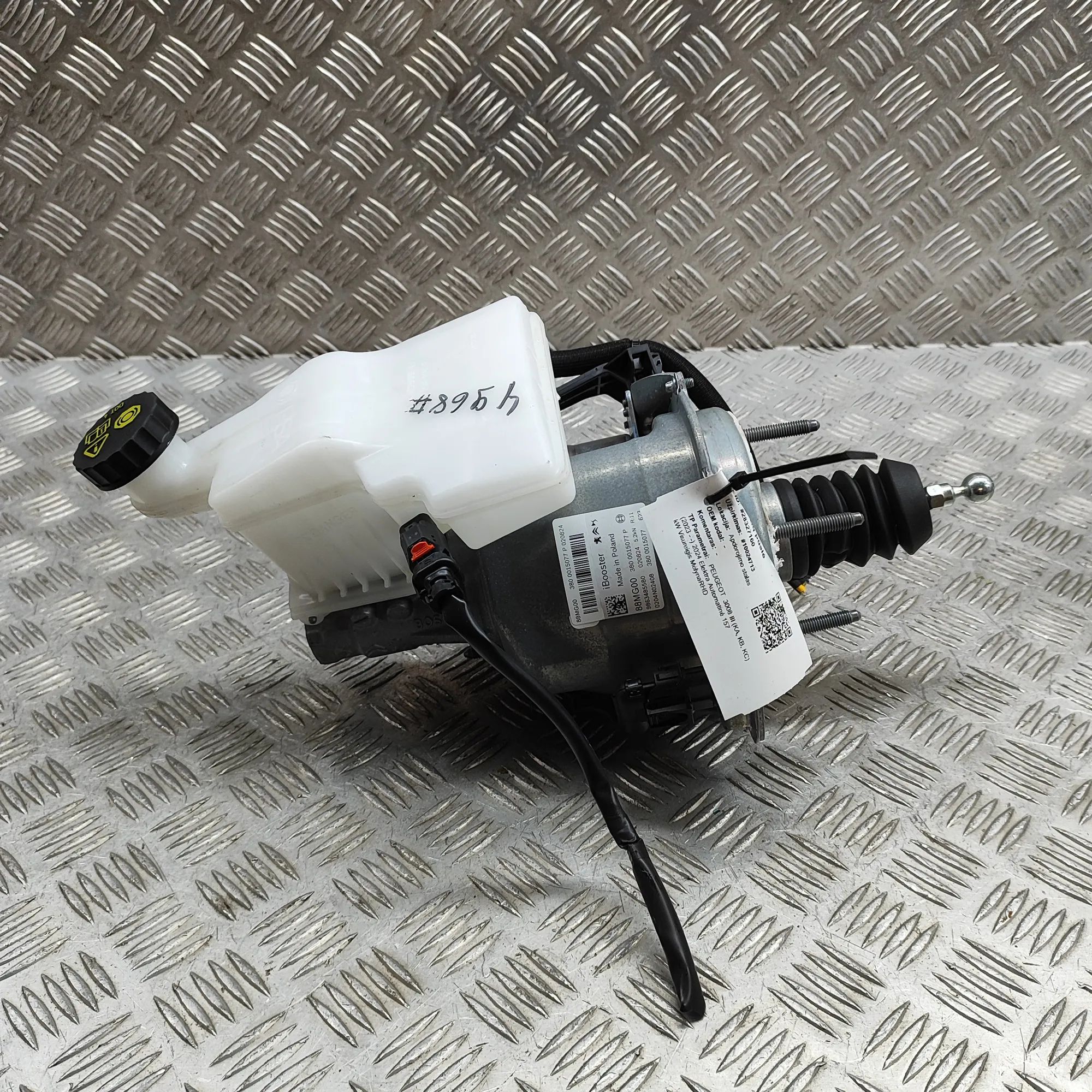 Peugeot 3008 Brake Servo Booster 0204N02408, 3800015077P, 020486411J, 9863485580...