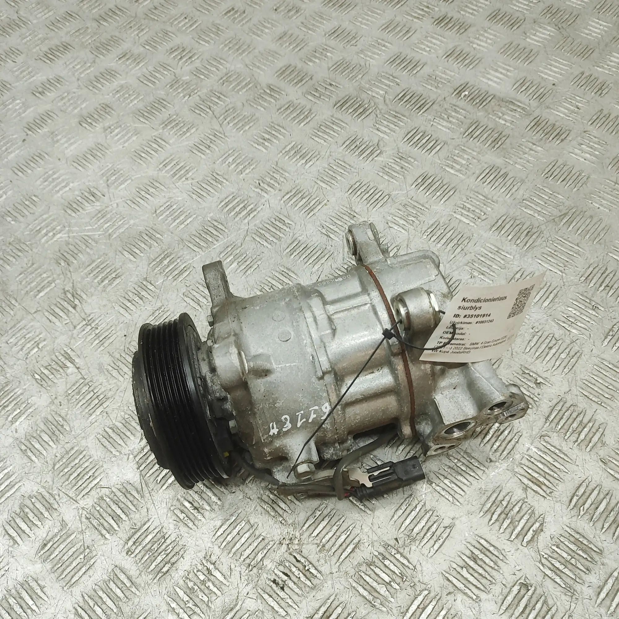 BMW 4 (G22 / G23 / G26)  Air Condition A/C Pump 6SAS14A, 7948807 Air Condition A/C Pump BMW 4 S...