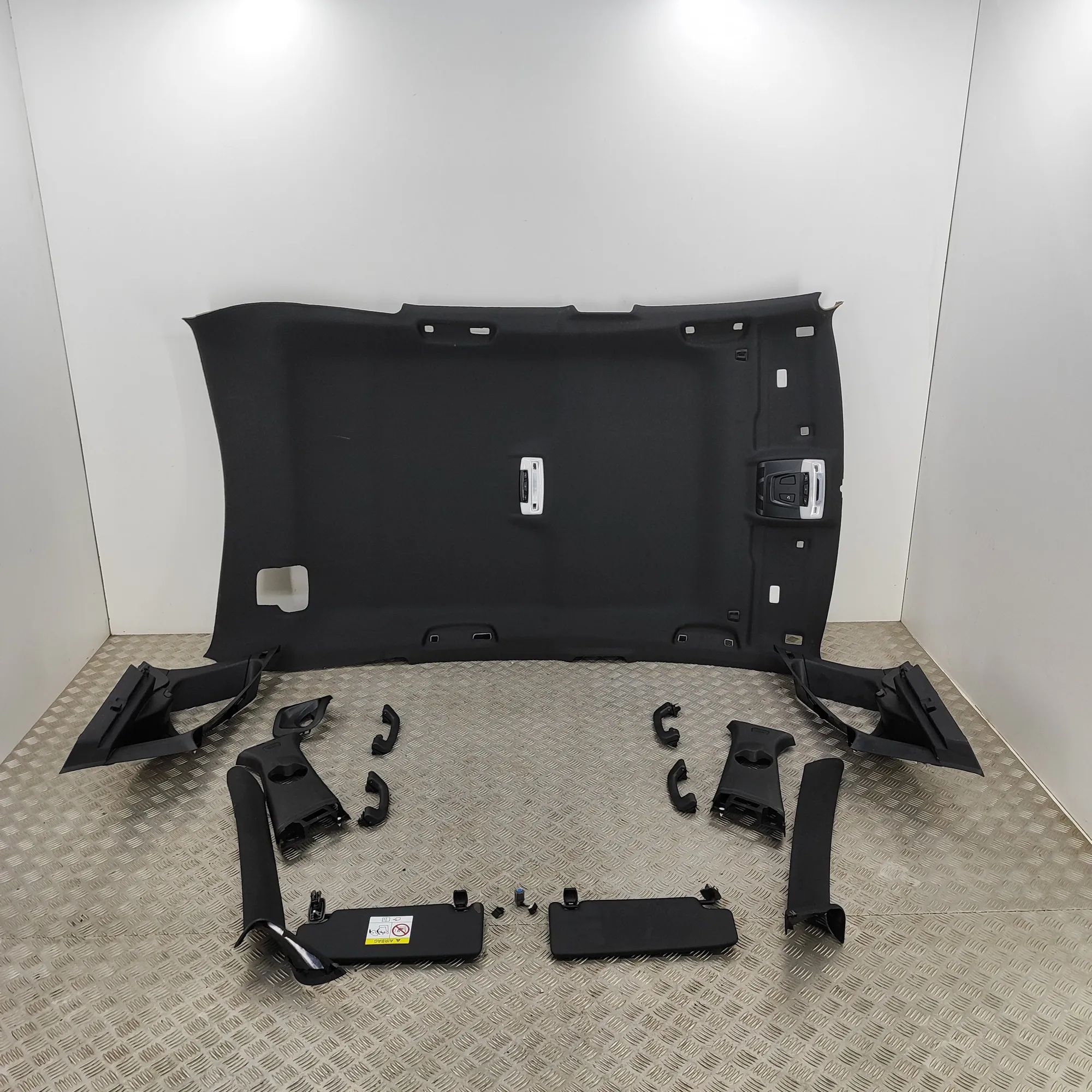 BMW 2 (F22 / F23) Black Roof Headliner Set 9459353, 7393756, 7393757, 9263744, 7483992 Bla...