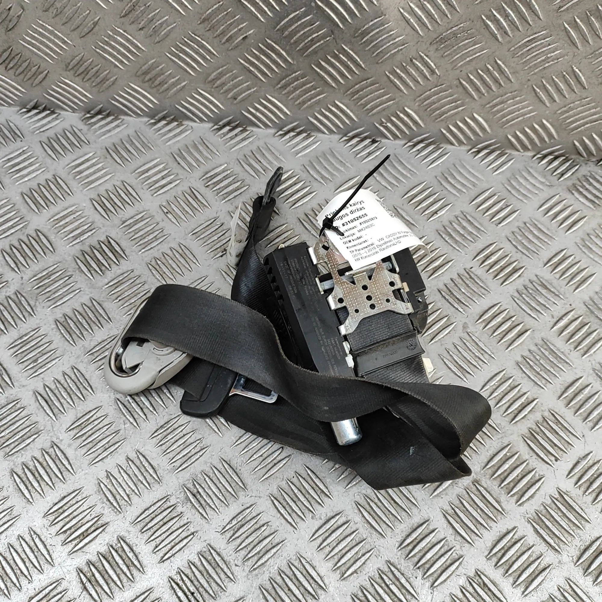 Volkswagen Caddy (2K) Front Left Seatbelt 2K5857805E Front Left Seatbelt VW CADDY (IV Fur...