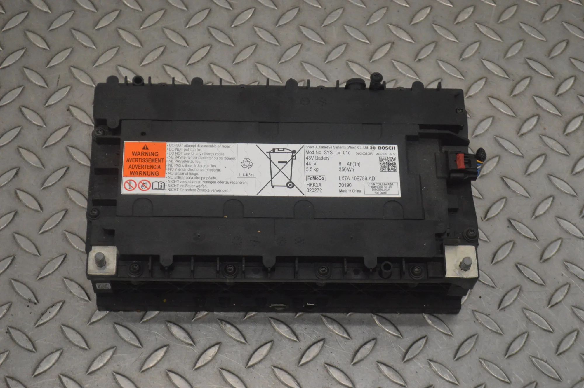 Ford Puma battery 44V, 8Ah, 350Wh, LX7A-10B759-AD, 20190, 020272,...