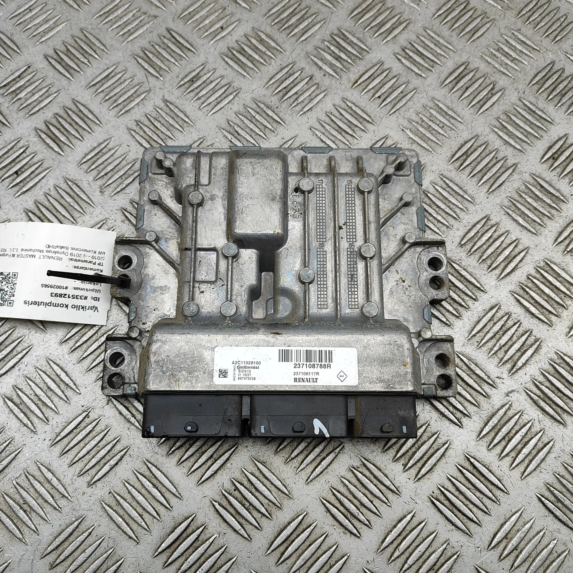 Renault Master Engine Control Unit 237106117R, A2C11028100, 237108788R Engine Cont...