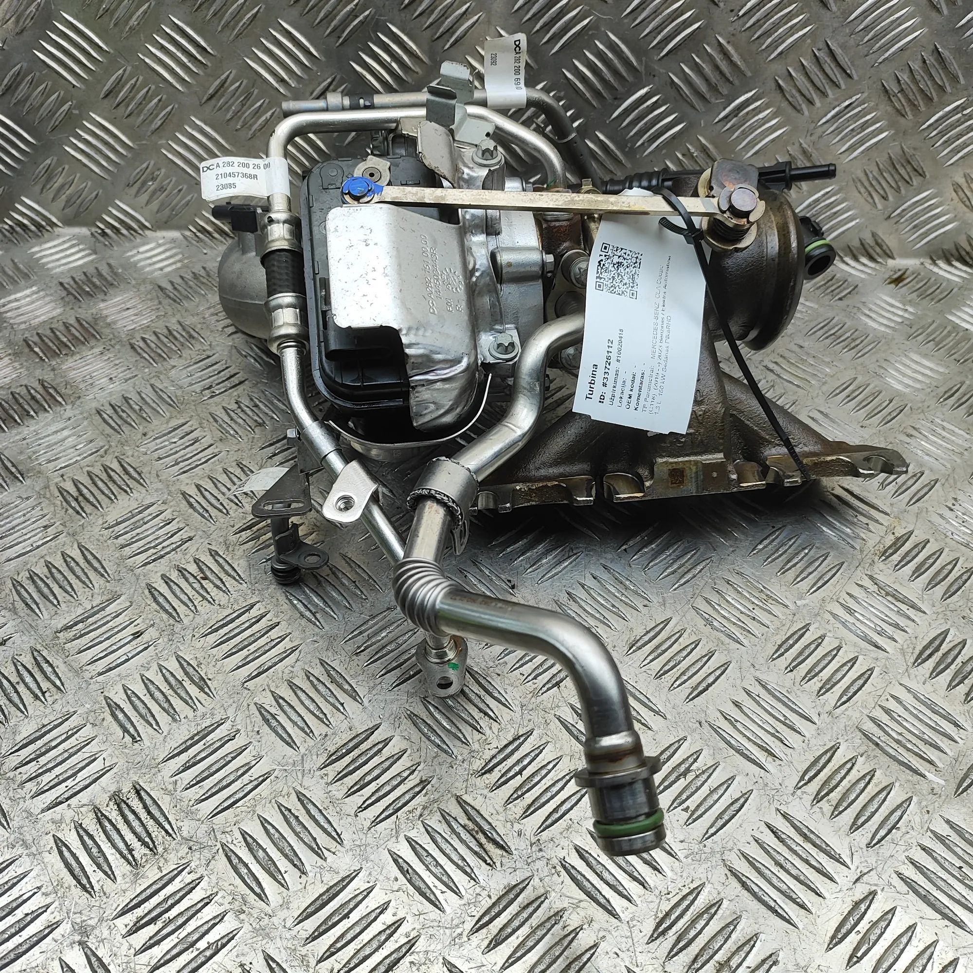 Mercedes-Benz CLA (C118) Turbocharger A2822002600, A2820900280, A2821510000 Turbochar...