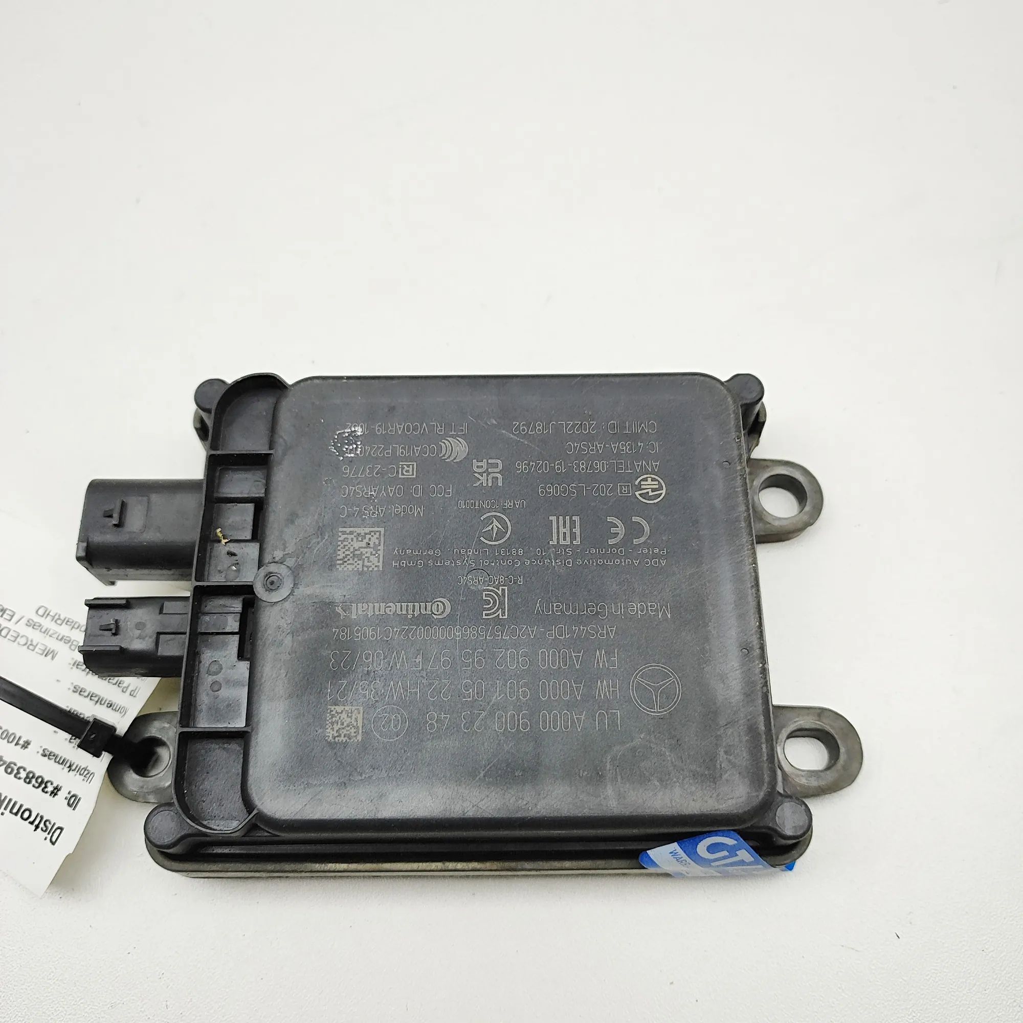 Mercedes-Benz A (W177) Distance Radar Sensor A0009010522, A0009029597, A0009002348 Distance ...