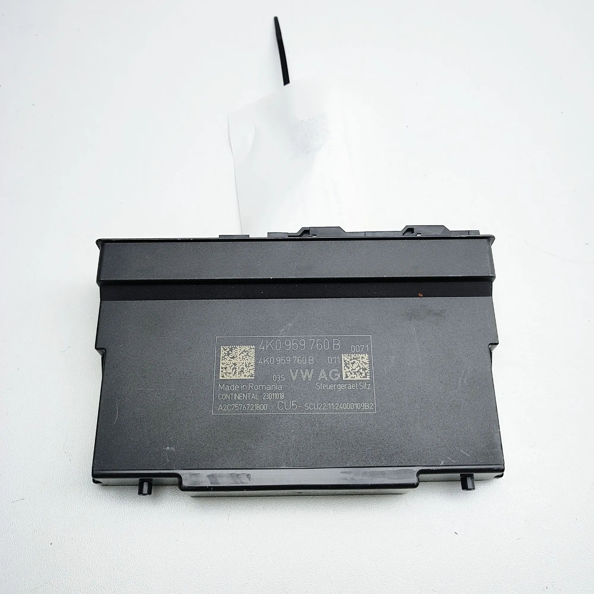 Porsche 911 (992) Front Left Seat Control Unit A2C7576721800, 4K0959760B Front Left Seat Contr...