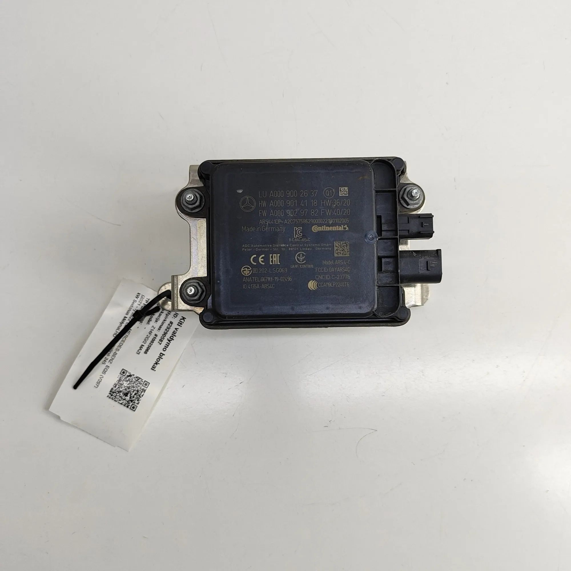 Mercedes-Benz EQS (V297 / X296) Distance Radar Sensor A0009014118, A0009029782, A2C7575862900, A00090...