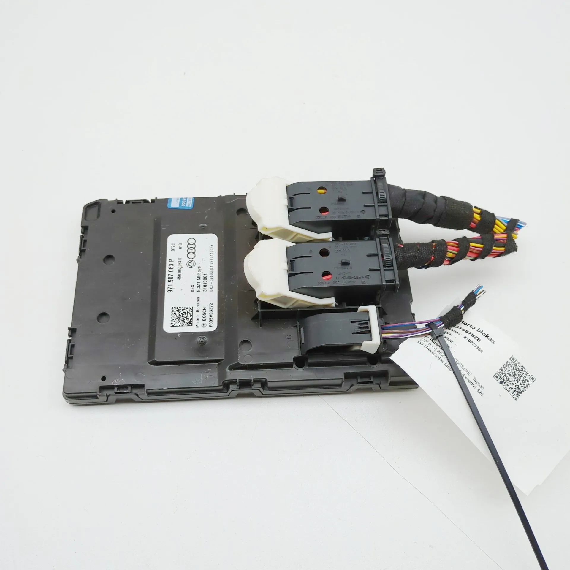 Porsche Taycan Comfort Control Unit 4N0907063D, F005V03372, 971907063P Comfort Cont...