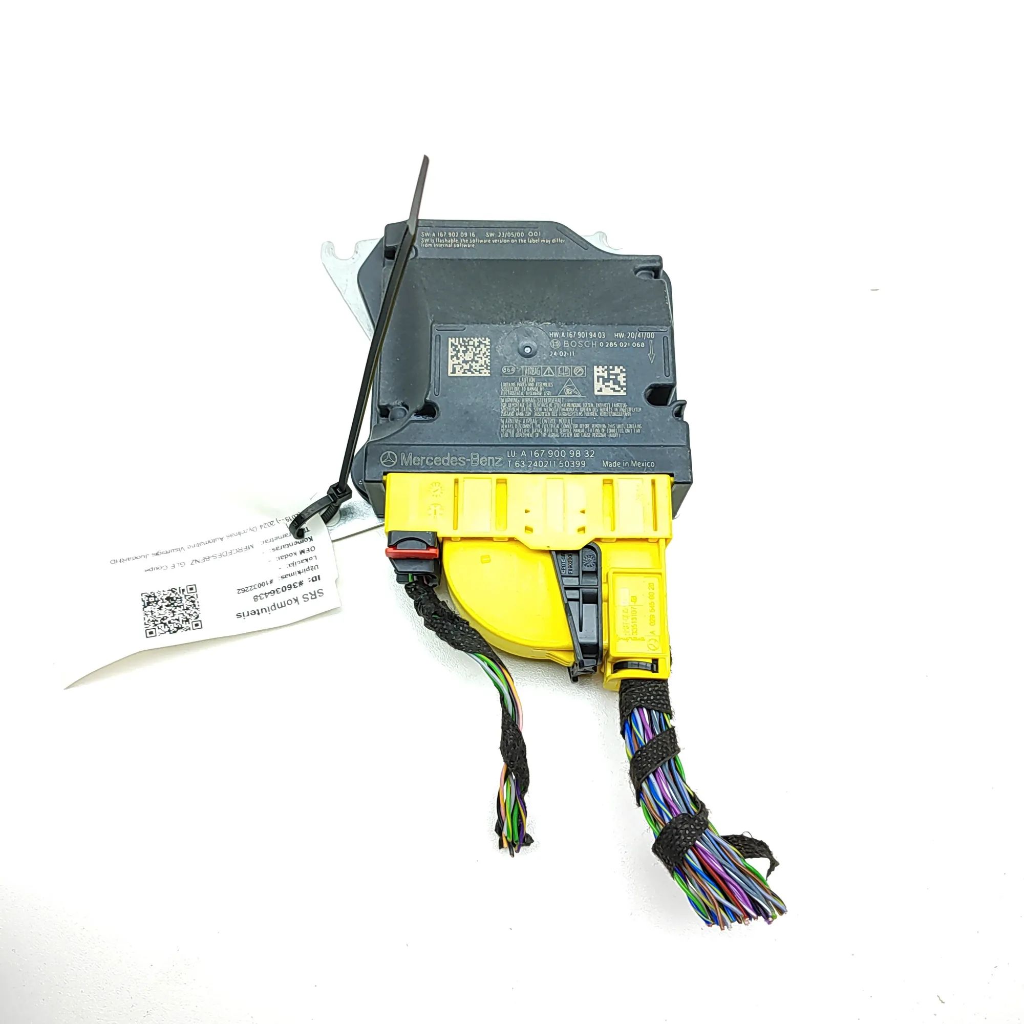 Mercedes-Benz GLE (W167) SRS Control Unit 0285021068, A1679009832, A1679020916, A16790194...
