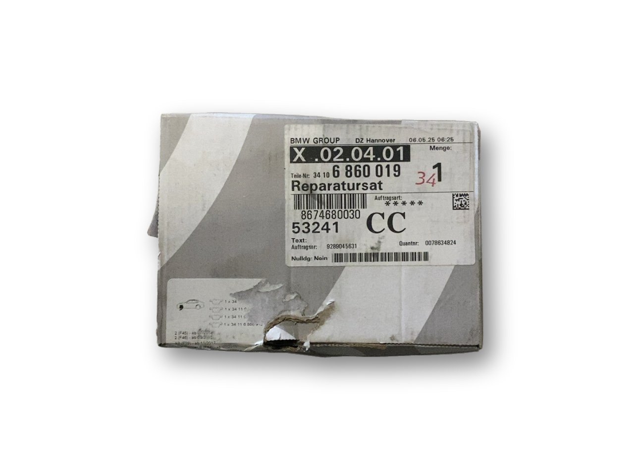 BMW 2 (F22 / F23) Brake pads (front) BMW 2 SERIES Brake pads (front) OEM 34106860019...