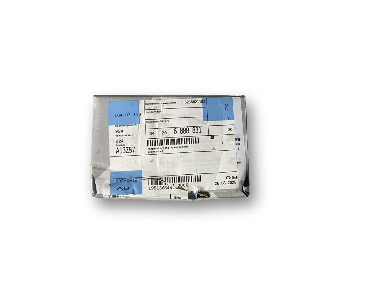BMW 3 (G20 / G21) Brake pads (rear)