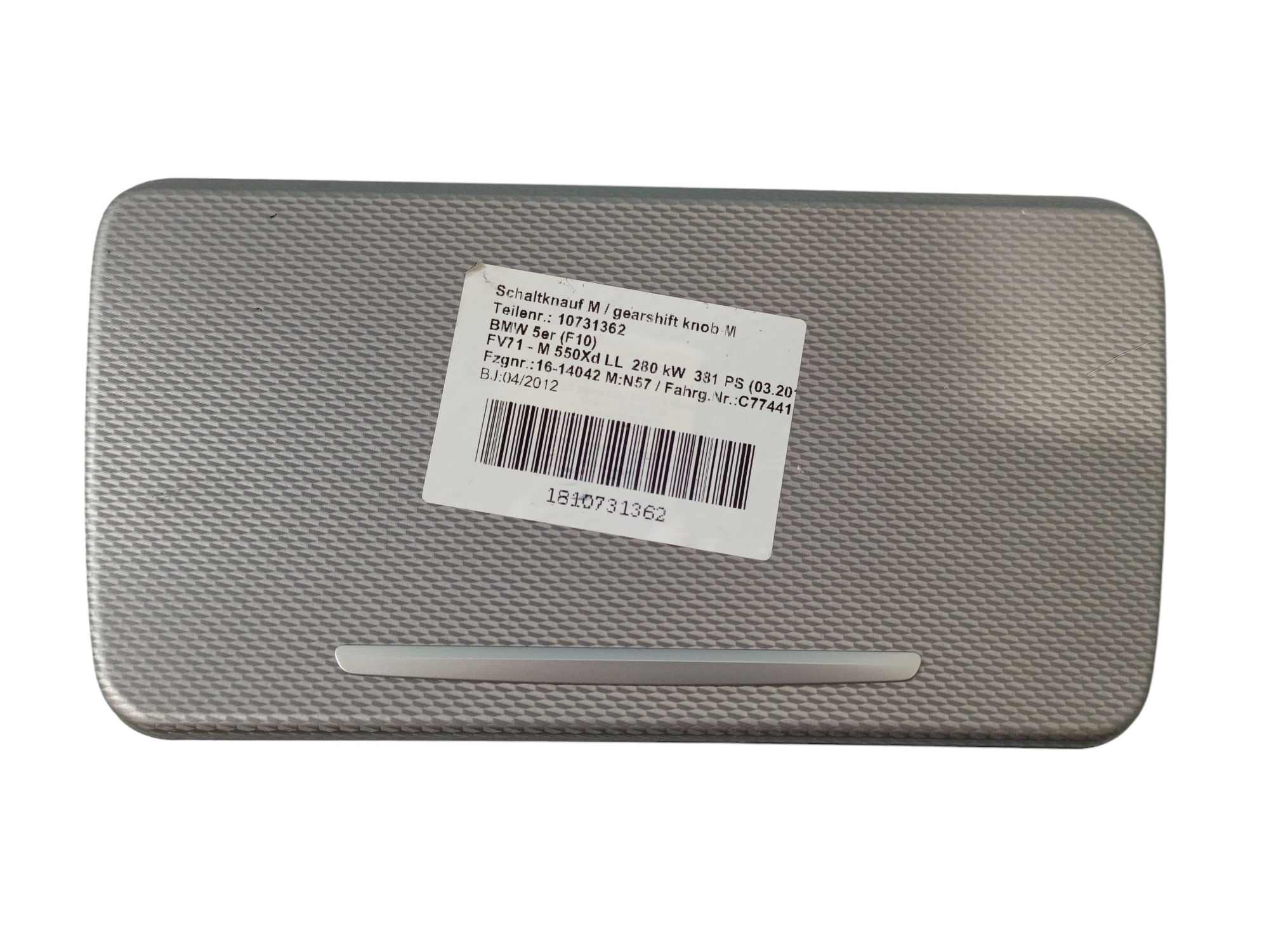 BMW 5 (F10 / F11) Center console decorative trim BMW 5 SERIES Center console decorative trim OEM...