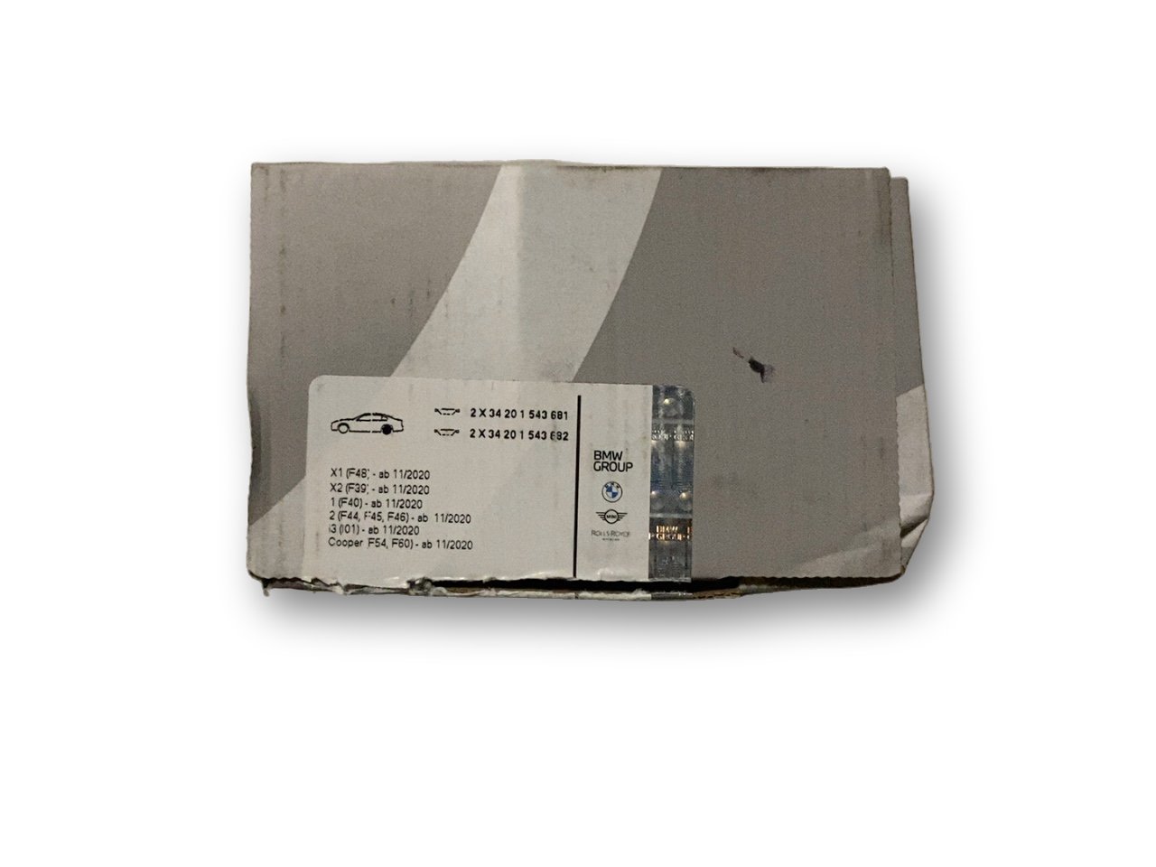 BMW 6 GT (G32) Brake pads (rear) BMW MINI Cabrio F67, MINI F65, MINI F66 Brake p...