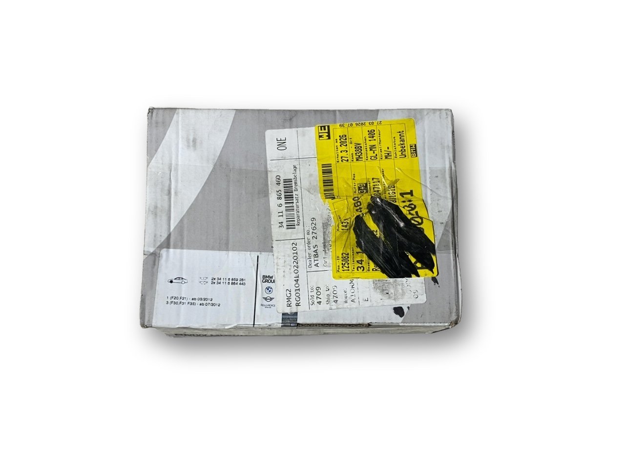 BMW 3 (F30 / F31) Brake pads (front) BMW 3 SERIES Brake pads (front) OEM 34116857968...