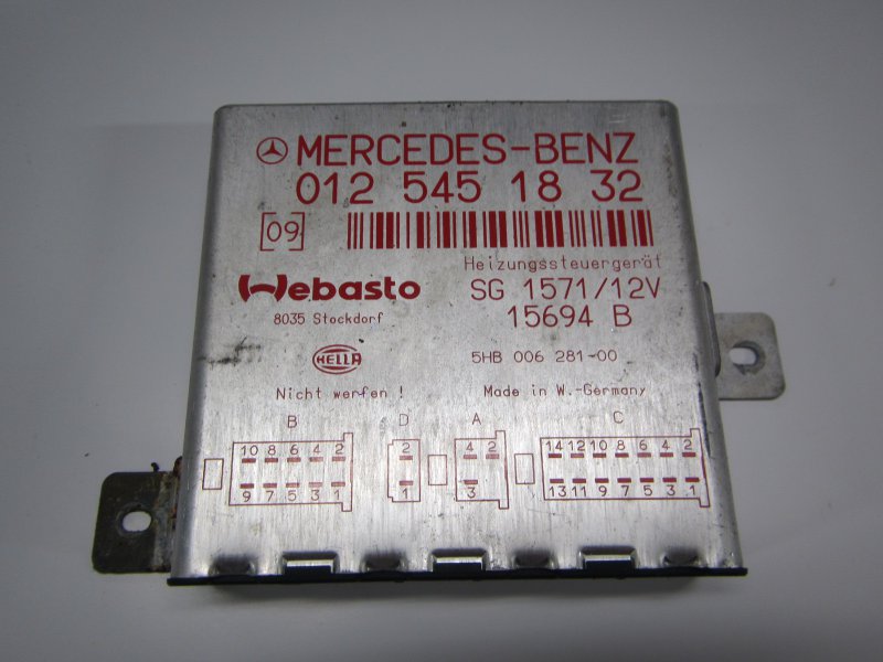 Mercedes-Benz 200 - 500 / E (W124) Auxiliary heater control unit MERCEDES-BENZ S-CLASS (W140) (1991-1999) Auxili...