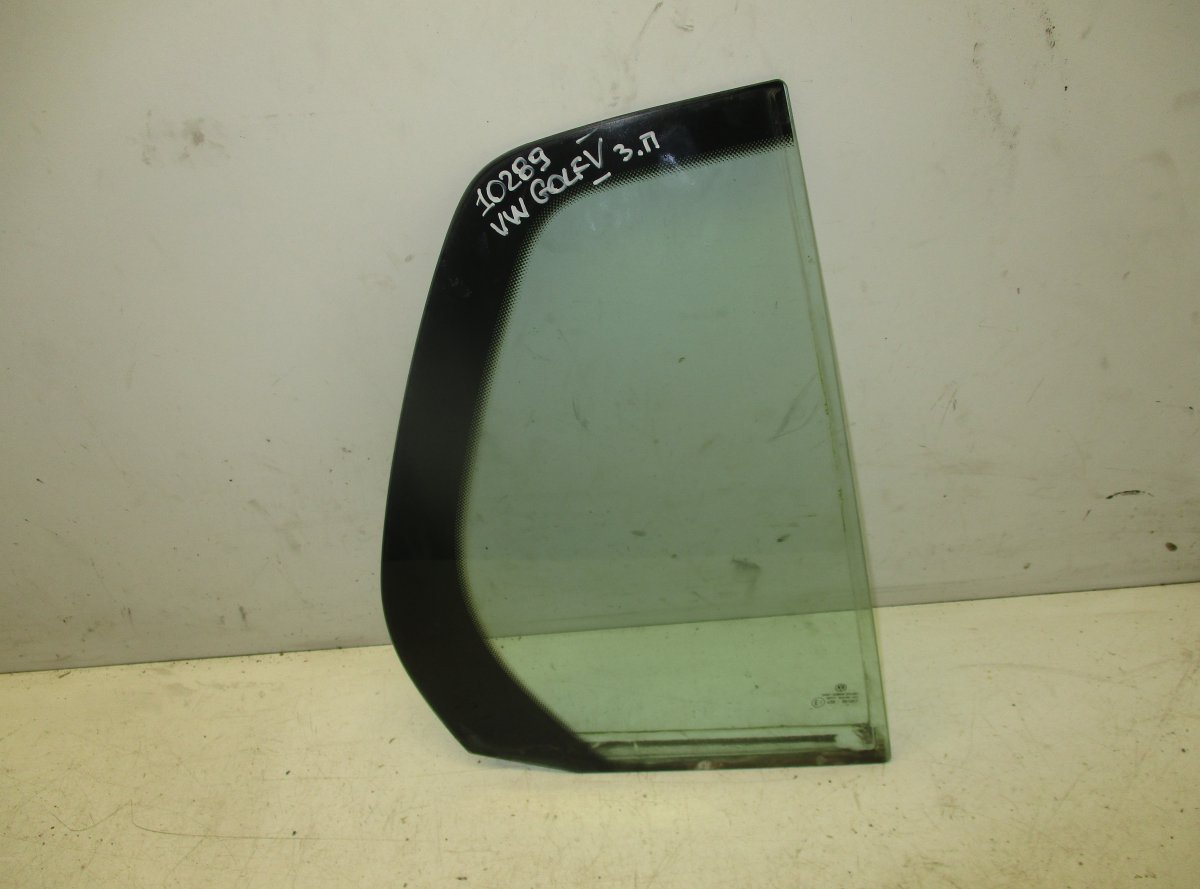 Volkswagen Golf 4 Door quarter Window glass rear right VW GOLF V (1K) (2003-2009) Door quarter Window ...