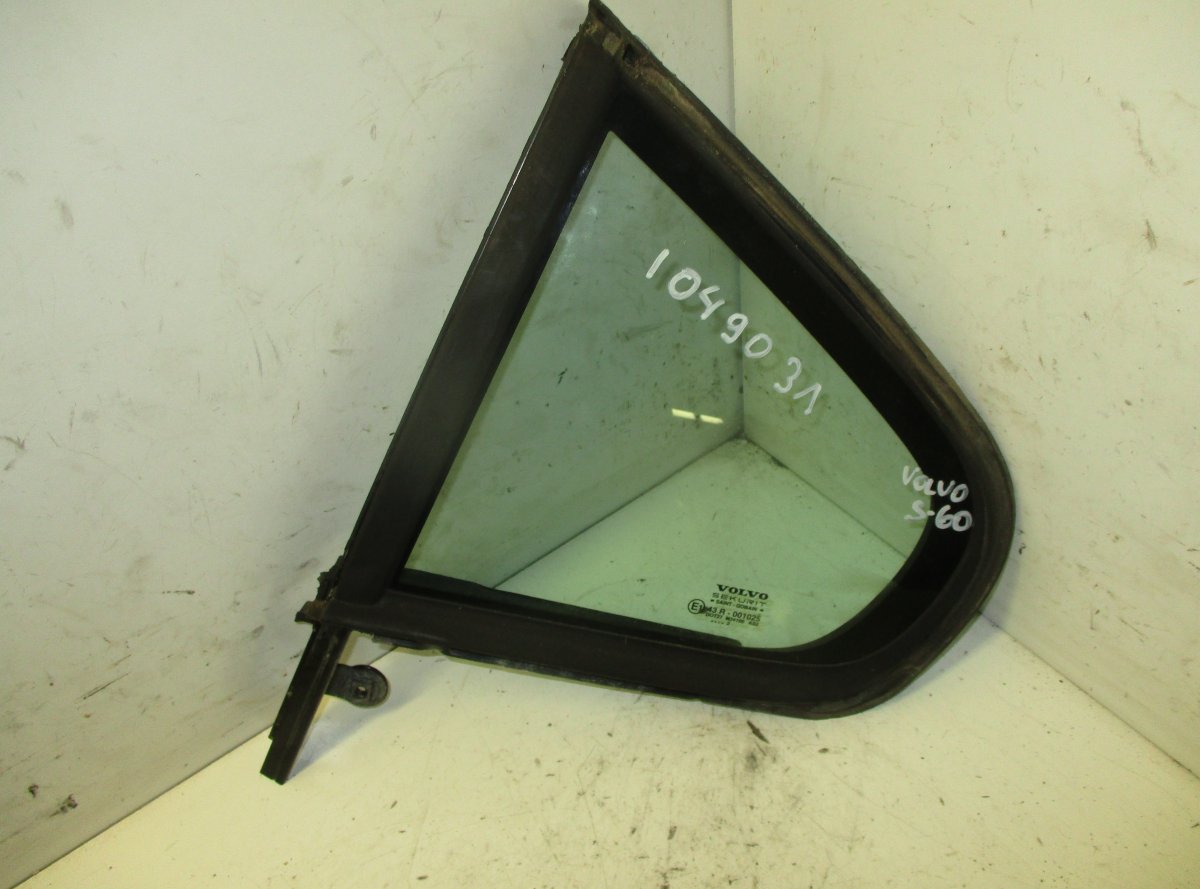 Volvo S60 Door quarter Window glass rear left VOLVO S60 I (RS) (2000-2010) Door quarter Windo...