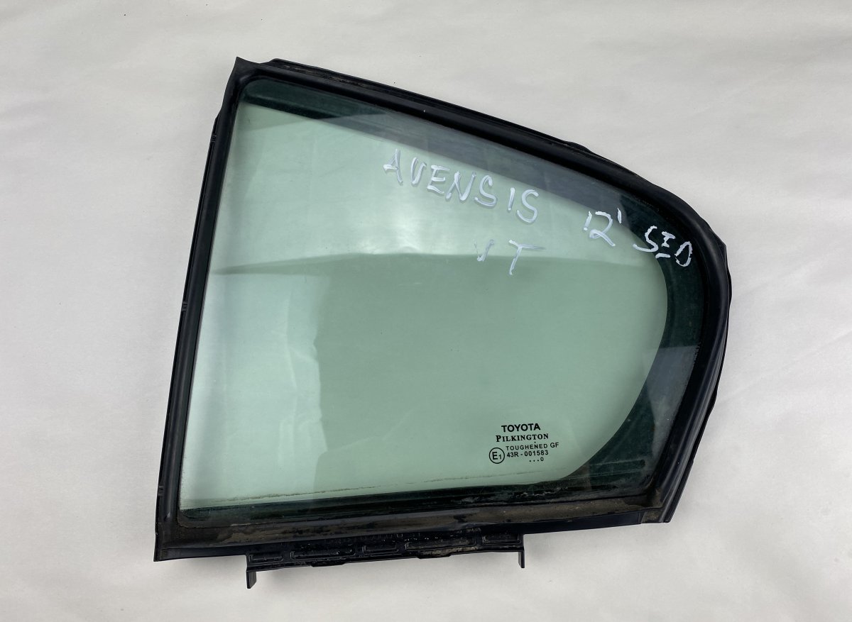 Toyota Avensis (T27) Door quarter Window glass rear left TOYOTA AVENSIS (T270) (2009-2018) Door quarter ...