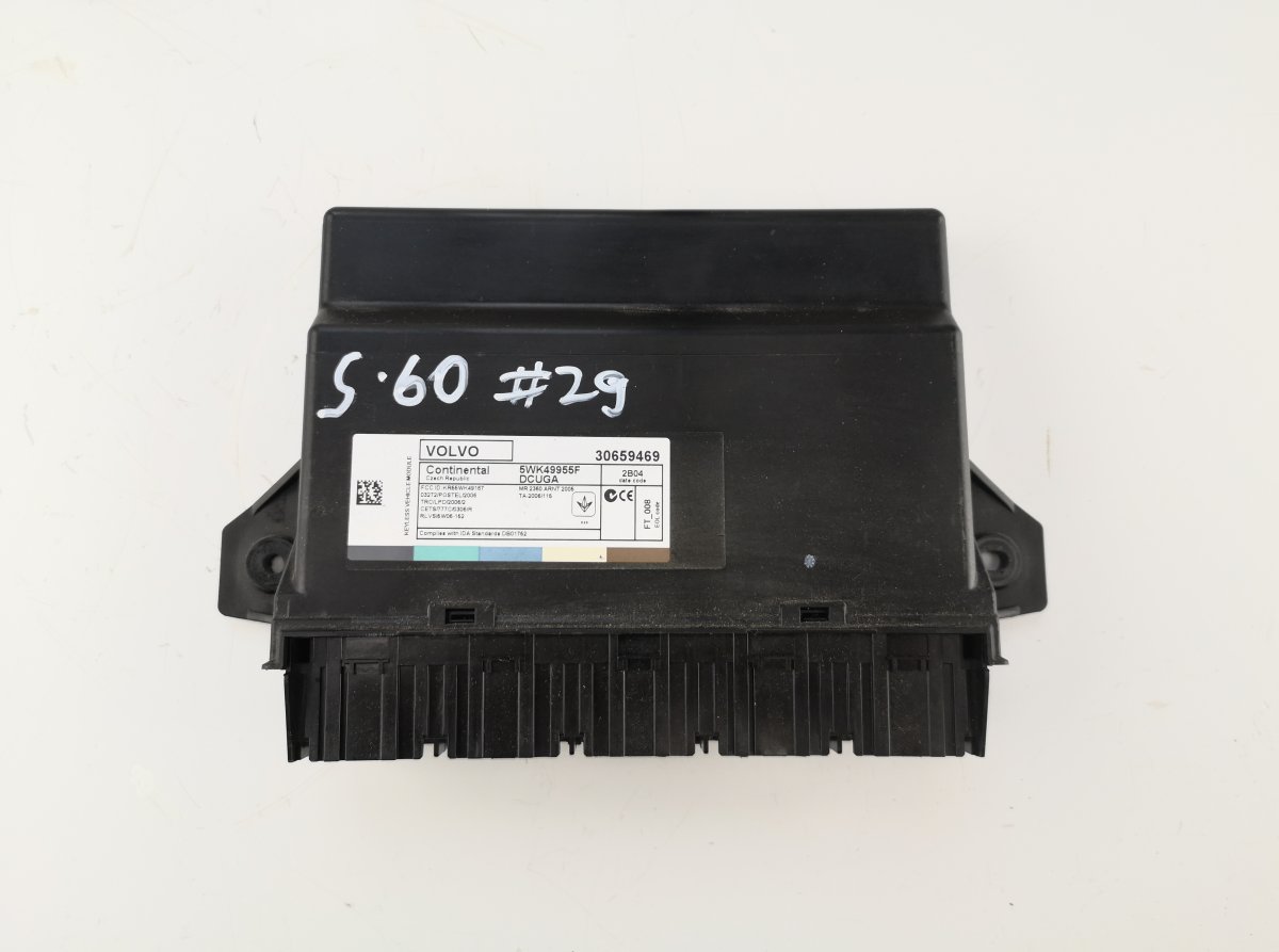 Volvo S60 KEYLESS GO control unit VOLVO S60 II / V60 I (2010-2018) KEYLESS GO con...