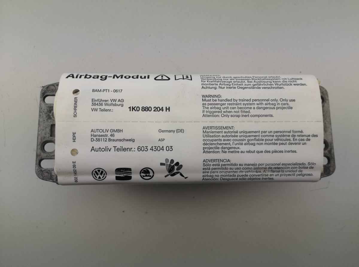 Volkswagen Golf 4 подушка безопасности для пассажира VW GOLF V (1K) (2003-2009) Passenger Airbag 1K0...