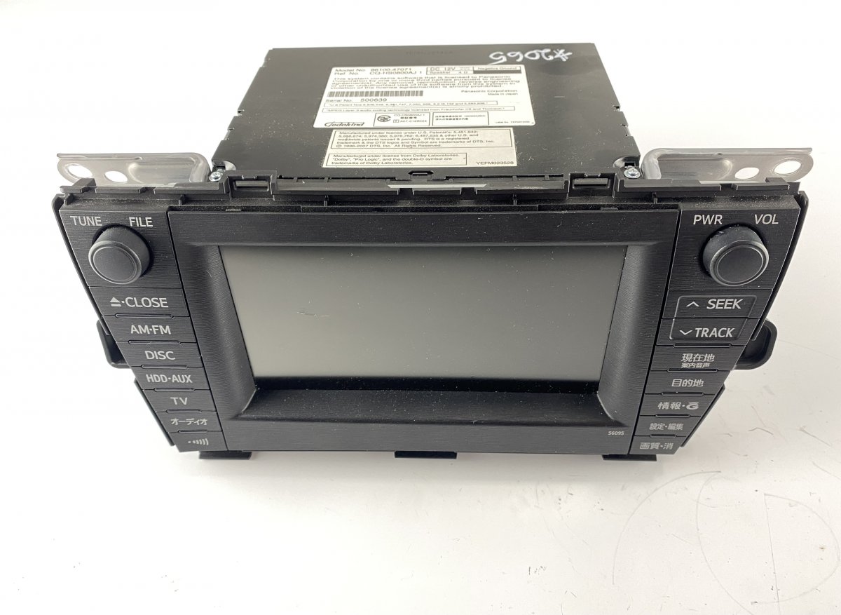 Toyota Prius Radio TOYOTA PRIUS III (XW30) (2009-2015) Radio 86100...