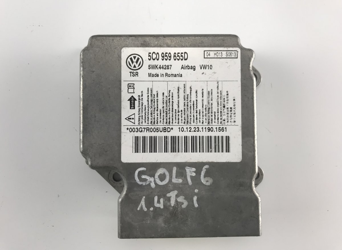 Volkswagen Golf 6 Airbag Control Unit VW GOLF VI (5K) (2008-2013) Airbag Control Unit...