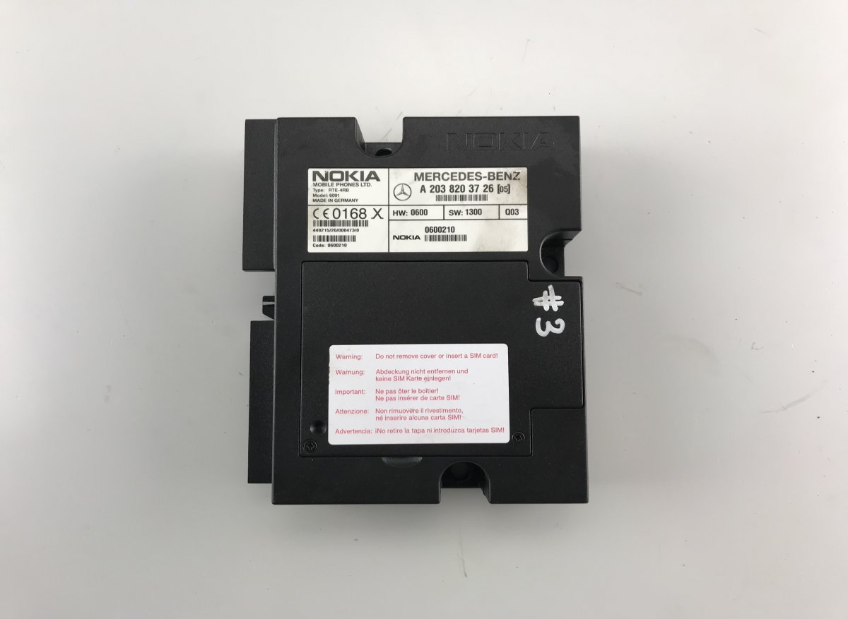 Mercedes-Benz C (W202) Phone / bluetooth control unit MERCEDES-BENZ S-CLASS Coupe (C215) (1999-2006) ...