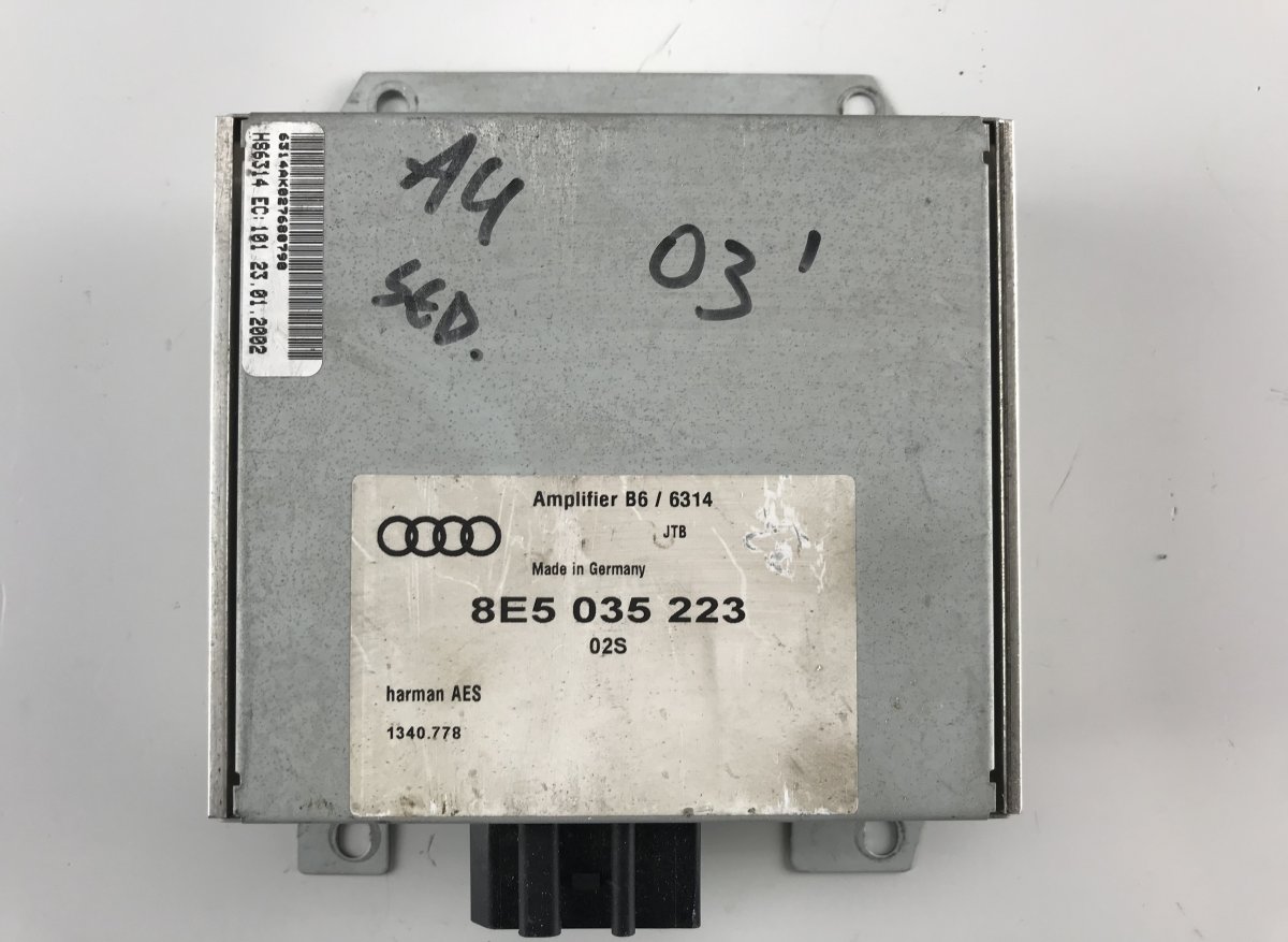 Audi A4 (B6) Audio amplifier AUDI A4 (B6) (2000-2004) Audio amplifier 8E5

P...