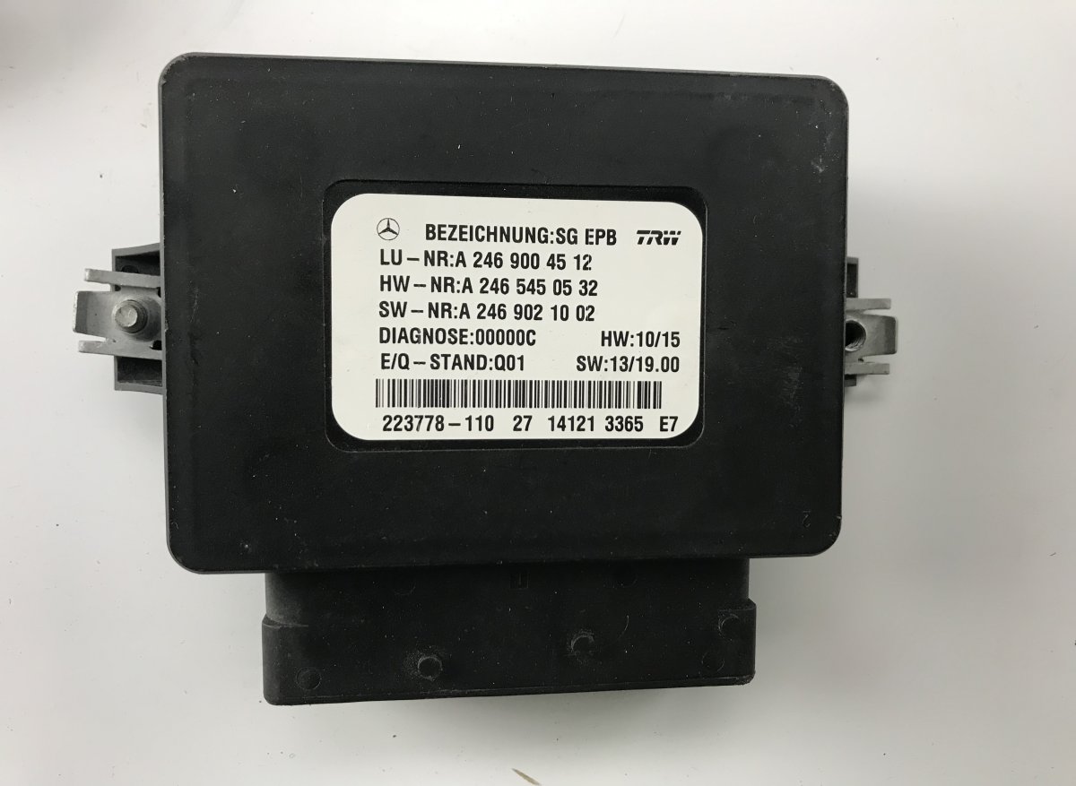 Mercedes-Benz A (W176) Parking brake control unit MERCEDES-BENZ B-CLASS (W246, W242) (2011-2018) ...